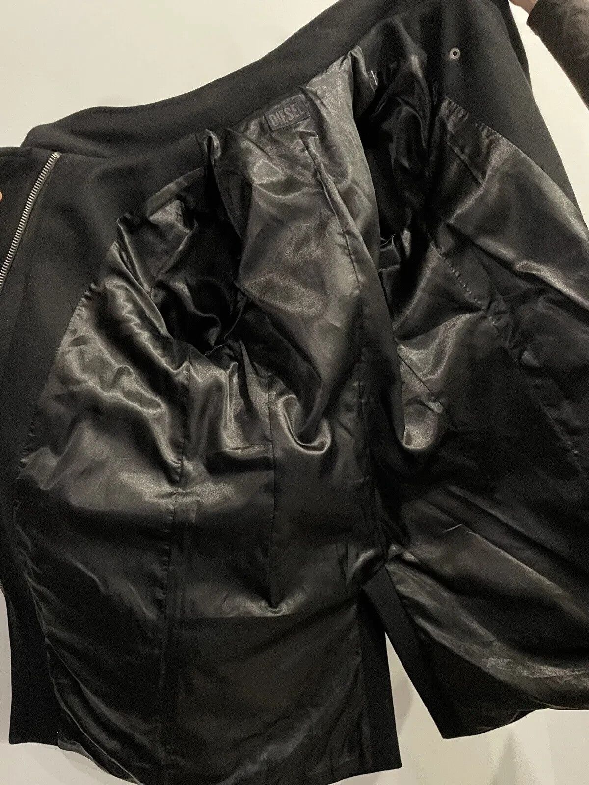 Diesel Diesel Wool Coat Womens With Leather Details Colar Zip Size S / US 4 / IT 40 - 17 Thumbnail