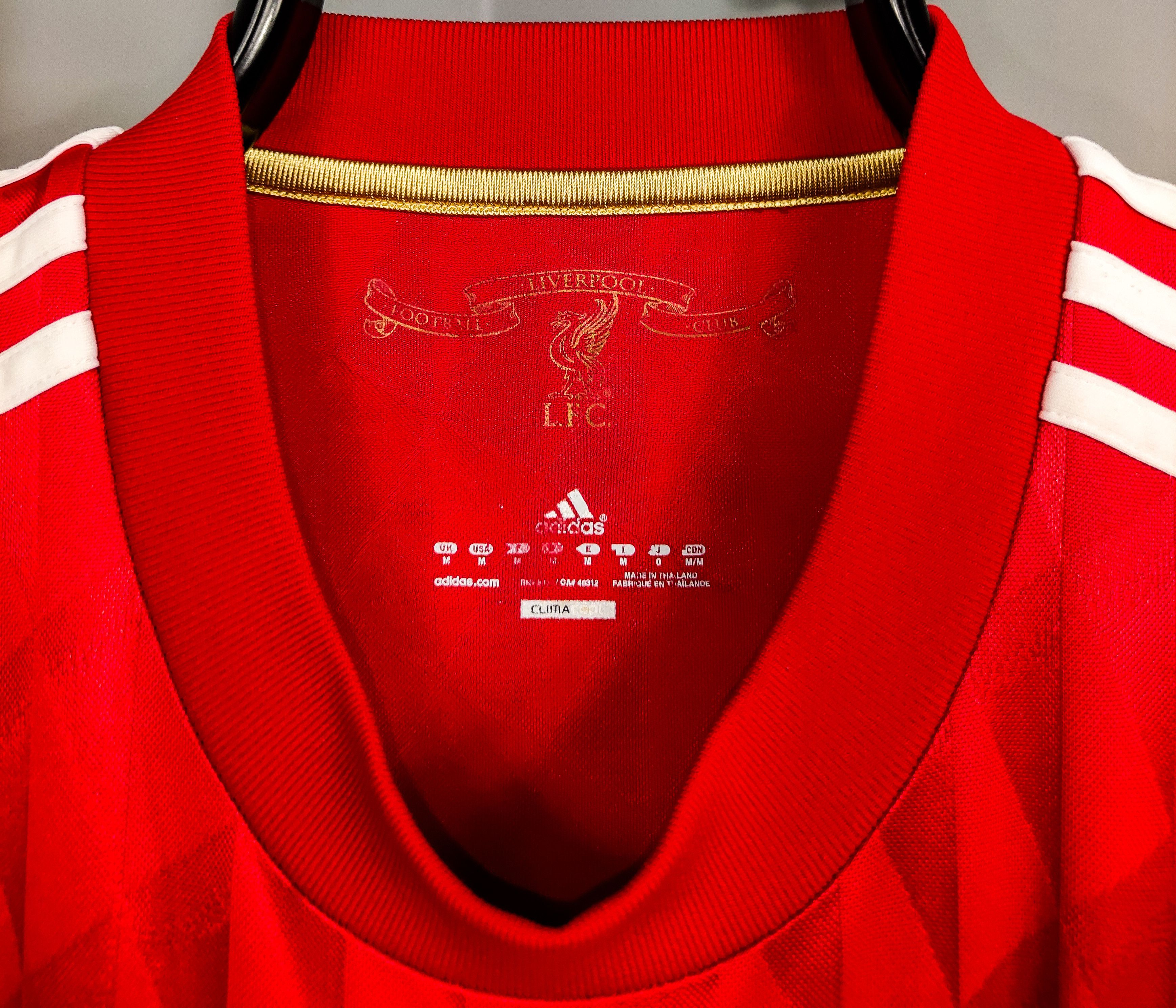 Adidas Raul Meireles #4 Liverpool FC 2010 2011 2012 Adidas Home M Size US M / EU 48-50 / 2 - 3 Thumbnail