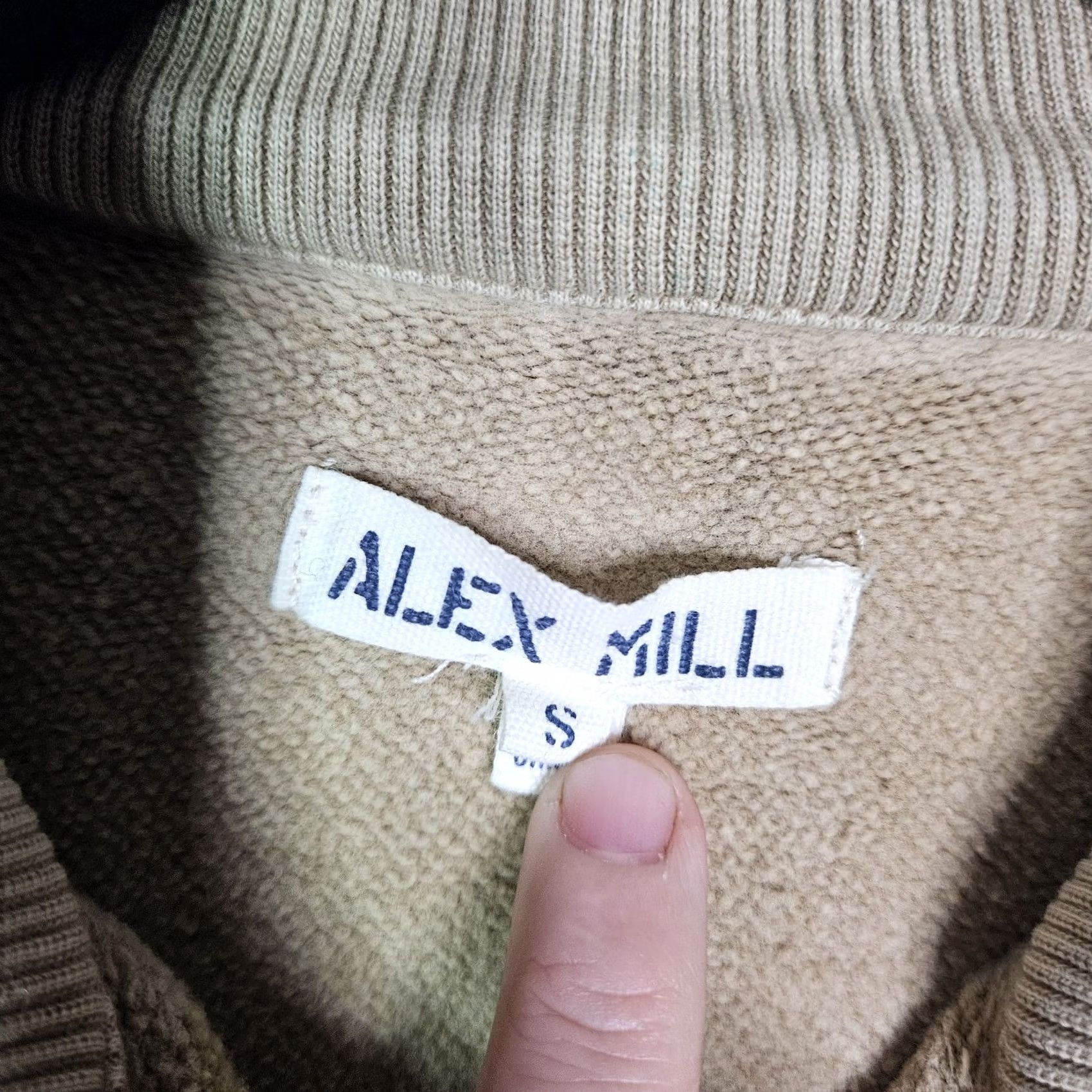 Alex Mill VINTAGE Alex Mill Quarter Zip Fleece Sweatshirt Men’s Size S Khaki Beige Cotton Polyester Logo Crew Neck Zip Size US S / EU 44-46 / 1 - 3 Thumbnail