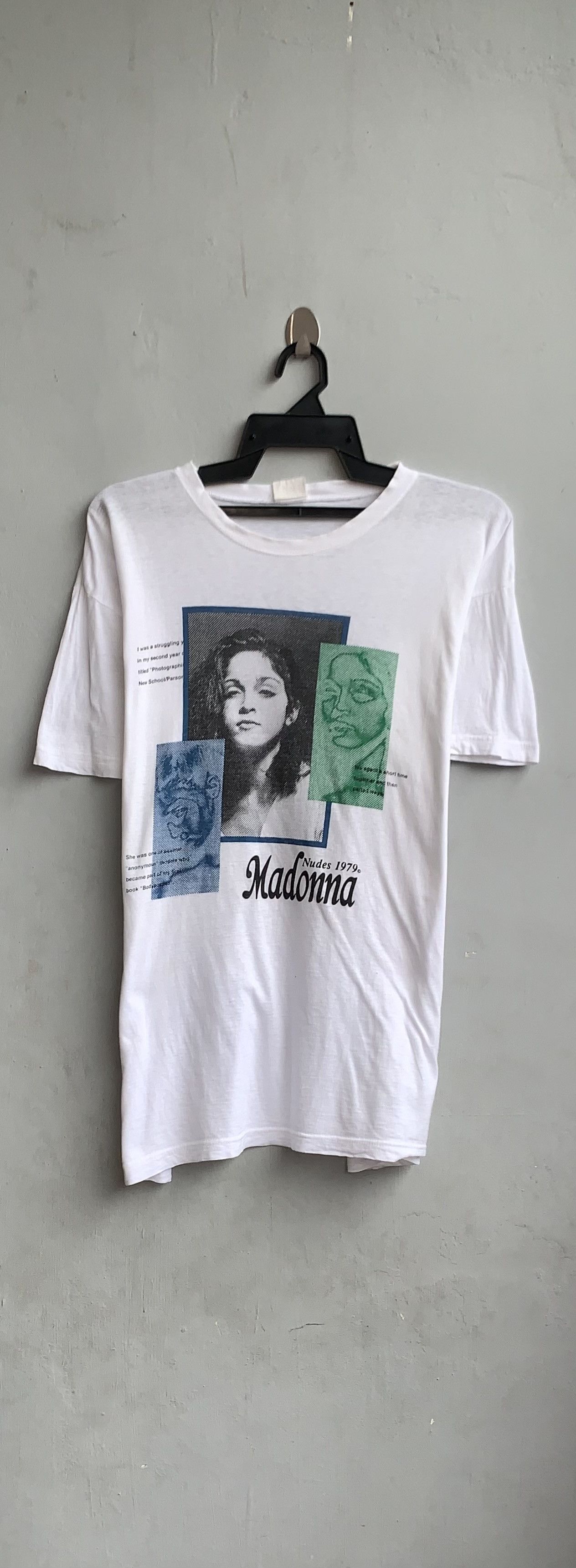Band Tees Madonna Nudes 1979's Vintage Shirt Size US L / EU 52-54 / 3 - 1 Thumbnail