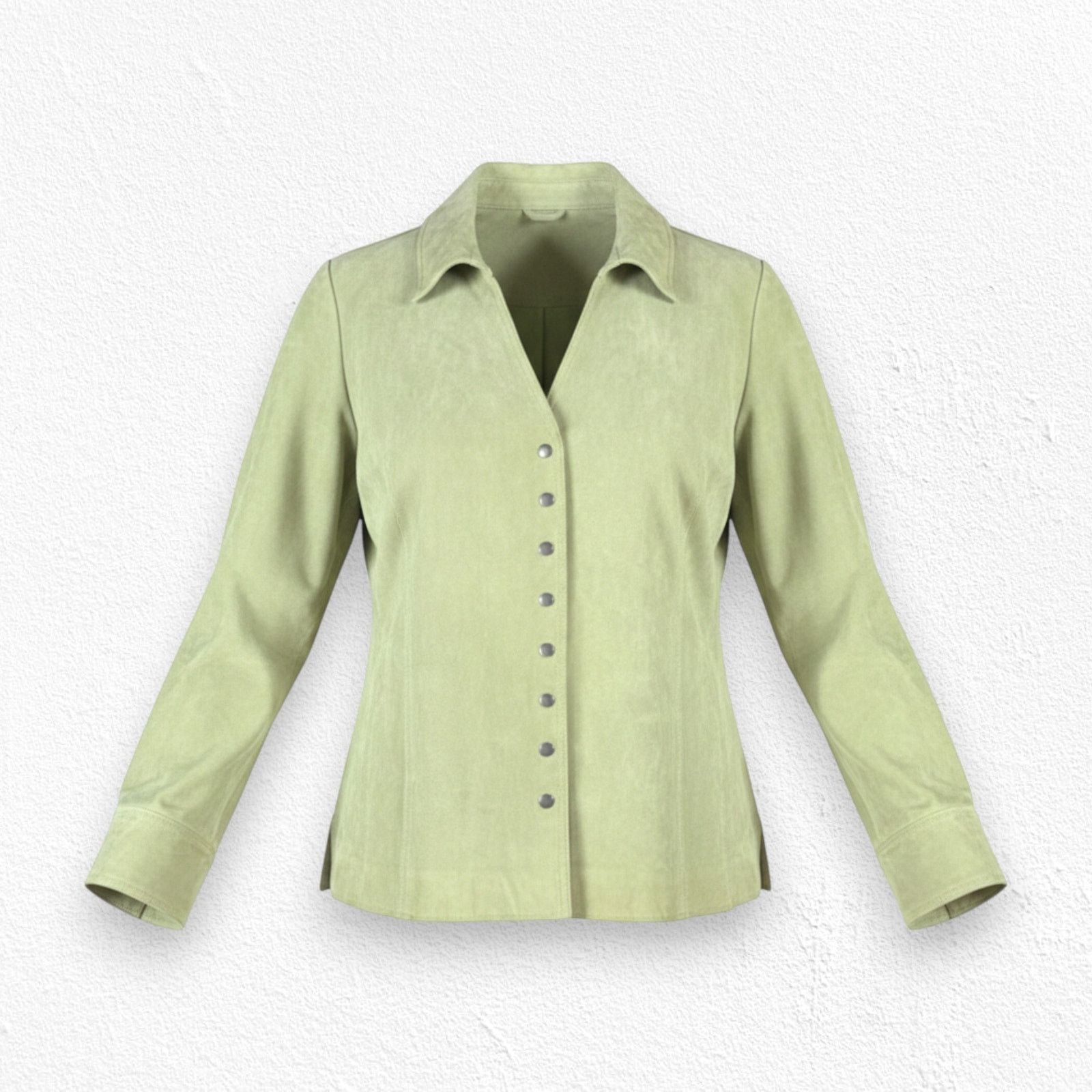 Other Y2K Green Suede Leather Jacket Size 2X Size XXL / US 16-18 / IT 52-54 - 1 Thumbnail