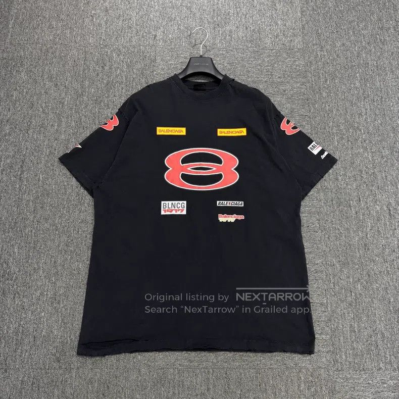 Balenciaga Balenciaga Brand Printed Short Sleeve Size US M / EU 48-50 / 2 - 1 Thumbnail