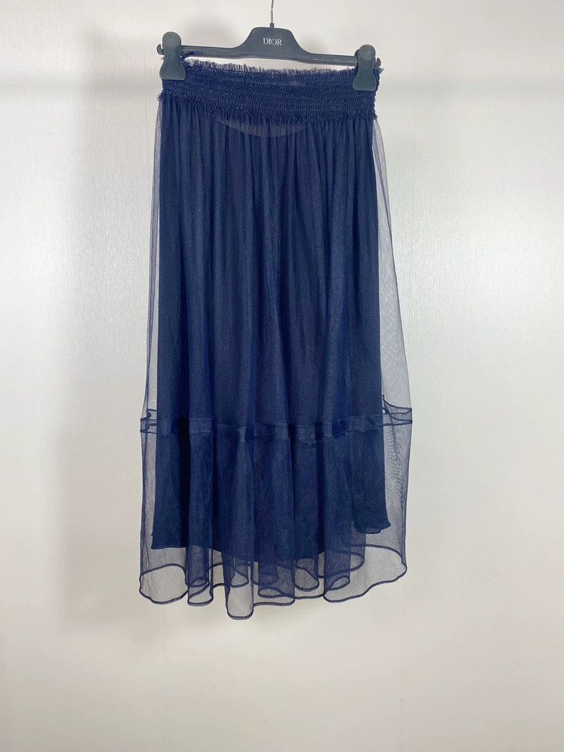 Dior Transparent Layered Tulle Skirt-dmc