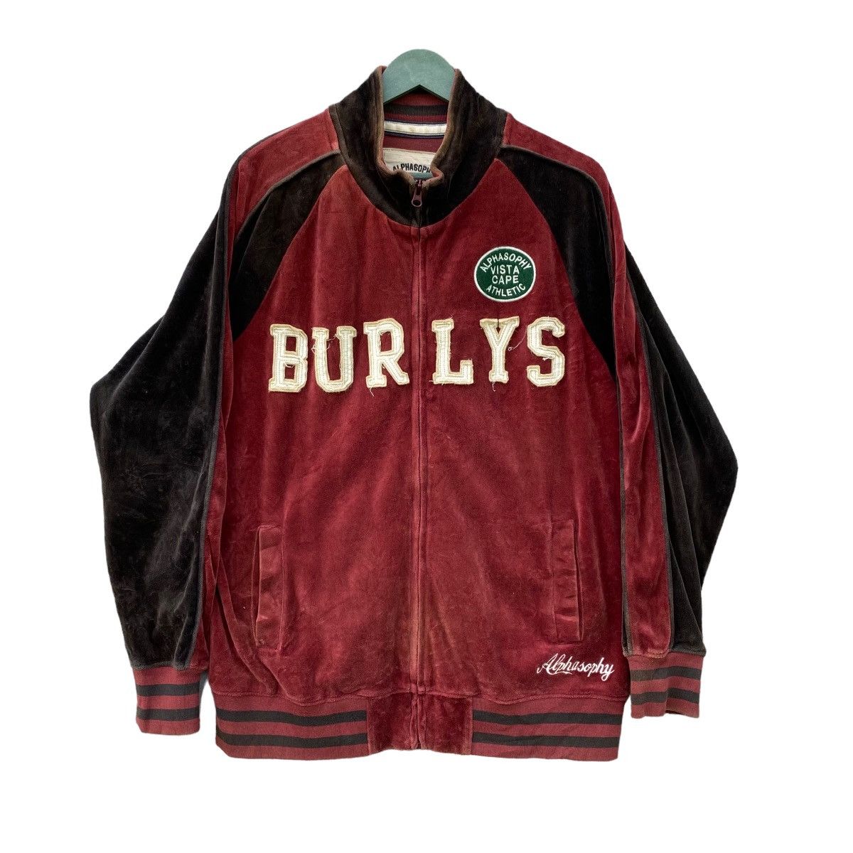 image of Vintage Alphasophy Burly Sweater Jacket, Men's (Size Large)