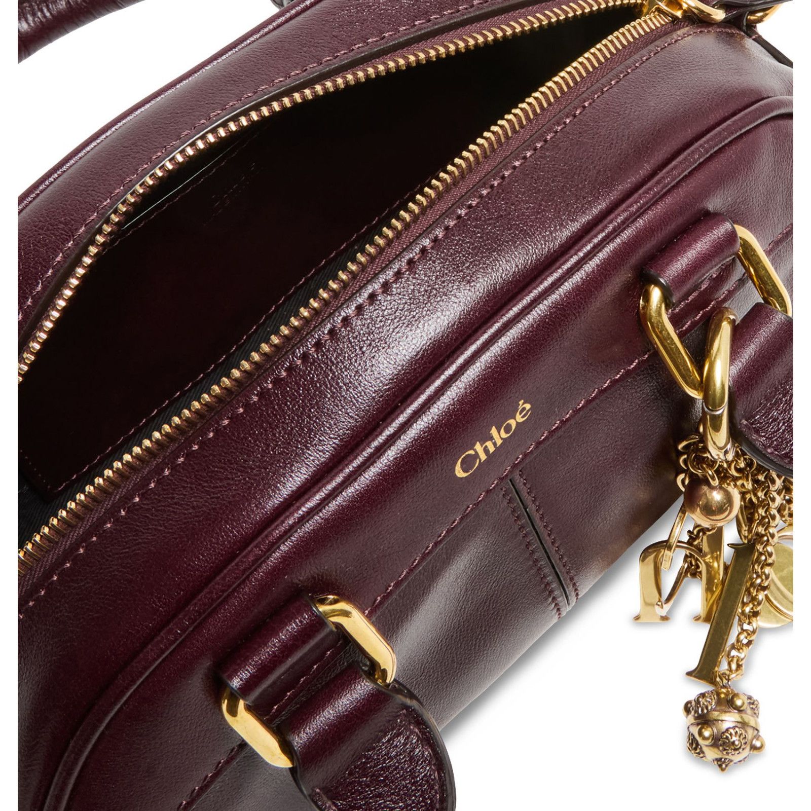 Chloe Chloe Bowling Perfect Plum Top Handle Bag New & Authentic Size ONE SIZE - 4 Thumbnail