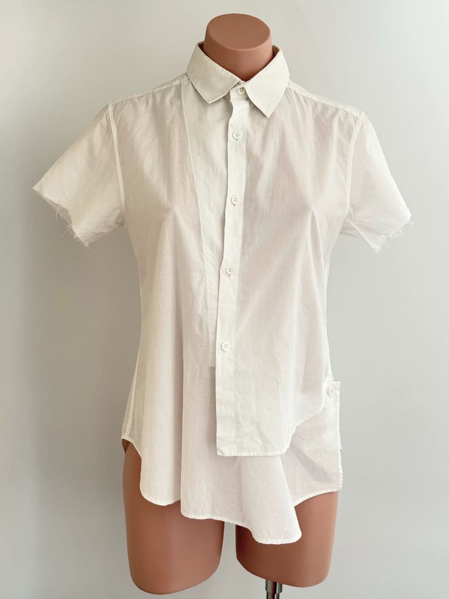 Yohji Yamamoto Yohji Yamamoto Short Sleeve Shirt Size S / US 4 / IT 40 - 1 Thumbnail