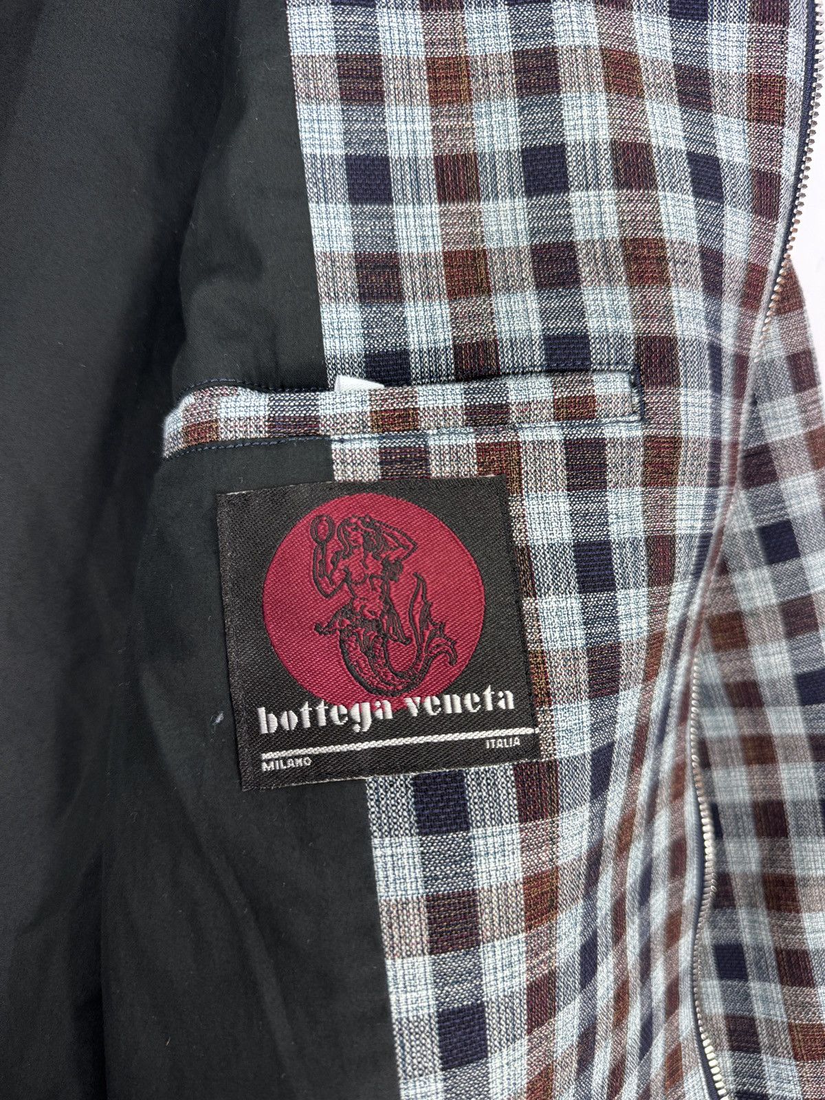 Bottega Veneta CHECKED FULL ZIP JACKET Size US L / EU 52-54 / 3 - 6 Thumbnail