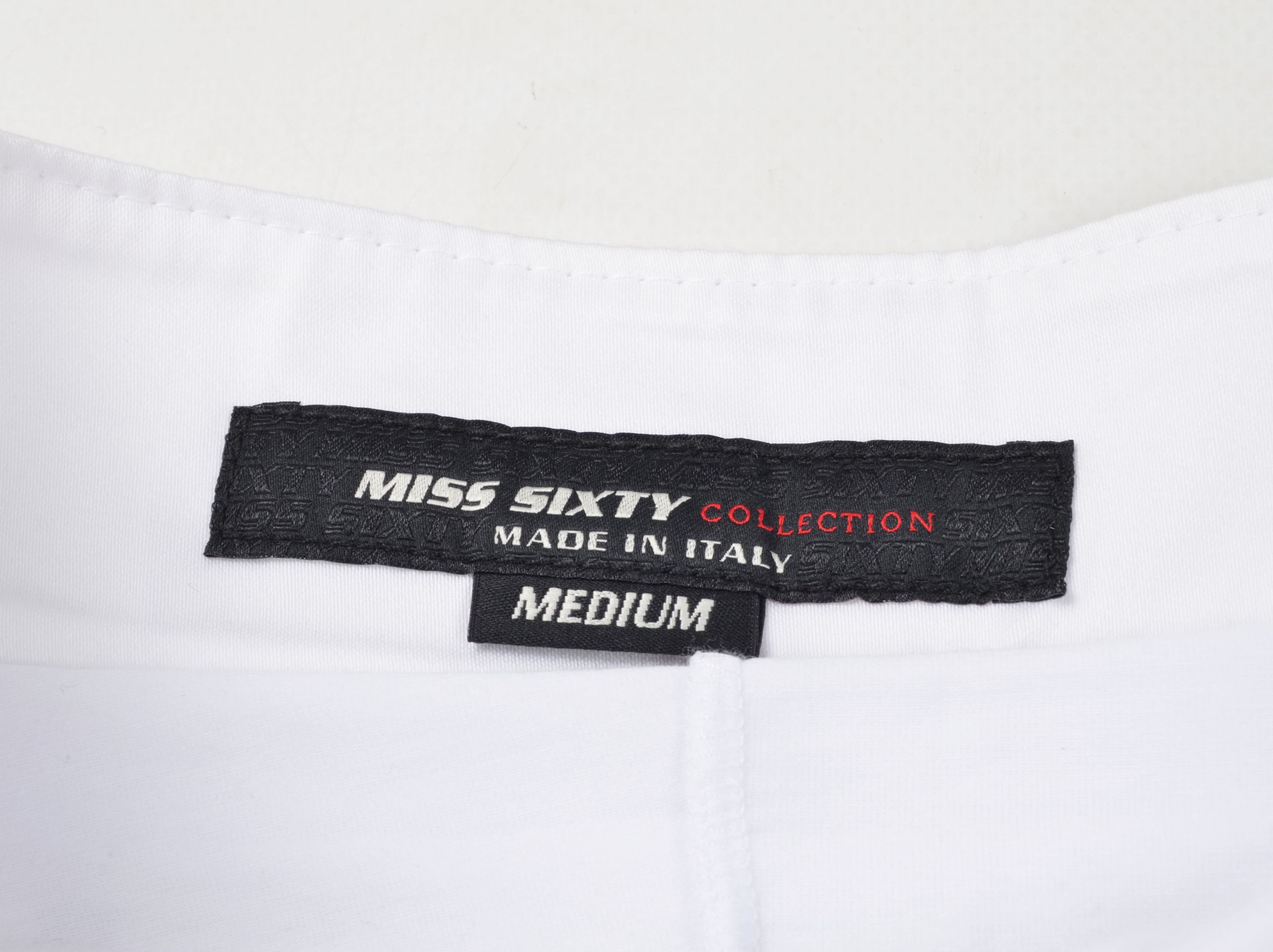Miss Sixty × Vintage Miss Sixty Y2K Hot White Micro Skirt with Pants Skort Size 32" / US 10 / IT 46 - 8 Thumbnail