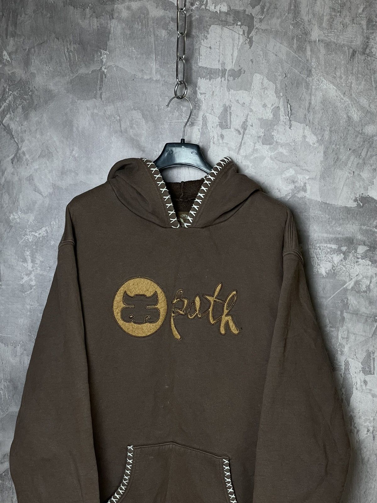 Hypebeast Vintage 90s Path Logo Hoodie Brown Colour Size M Size US M / EU 48-50 / 2 - 2 Thumbnail