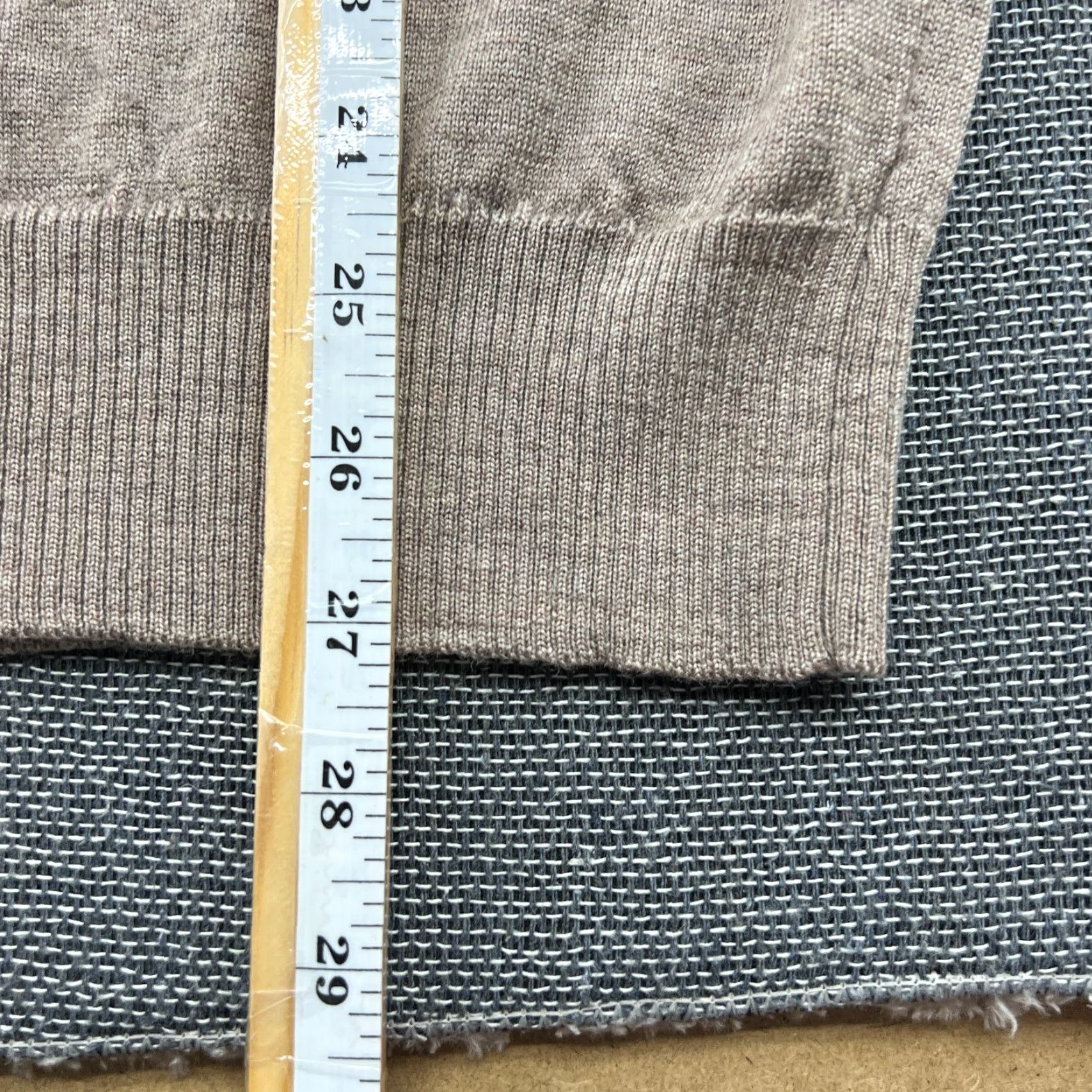 J.Lindeberg J. Lindeberg Mens Jumper XL 100% Merino Wool Beige V-Neck Pullover Sweater Shirt? Size US XL / EU 56 / 4 - 7 Thumbnail