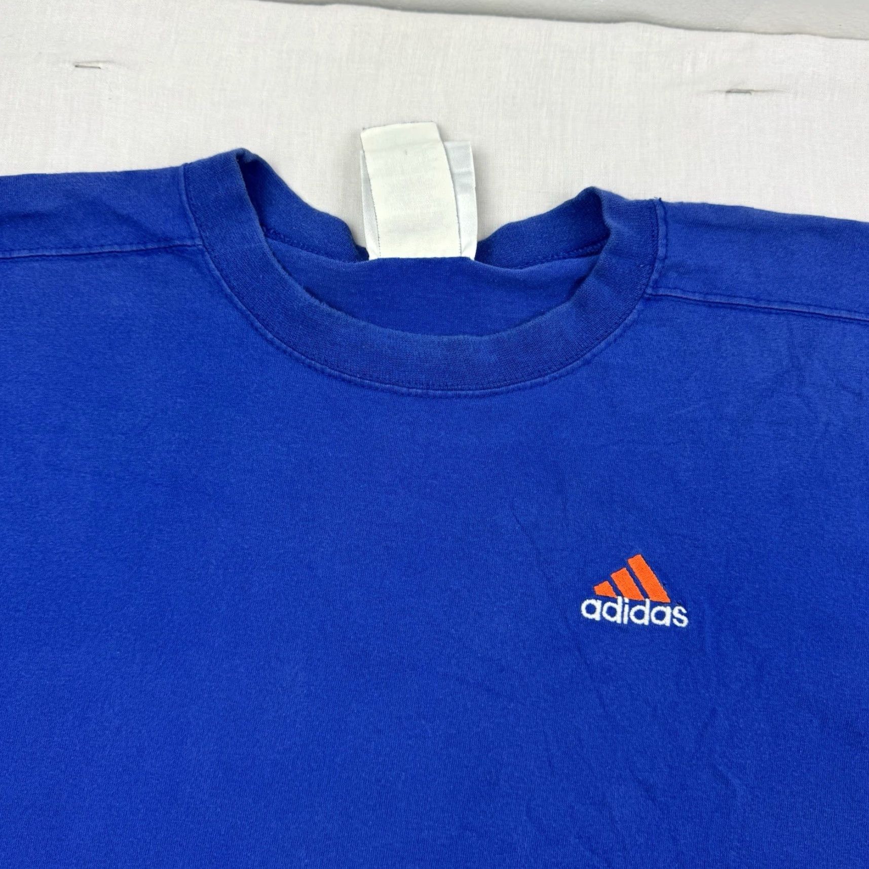 Adidas VINTAGE adidas T Shirt Adult Large Sports Soccer 3 Stripes Embroidery Logo 90s Size US L / EU 52-54 / 3 - 3 Thumbnail