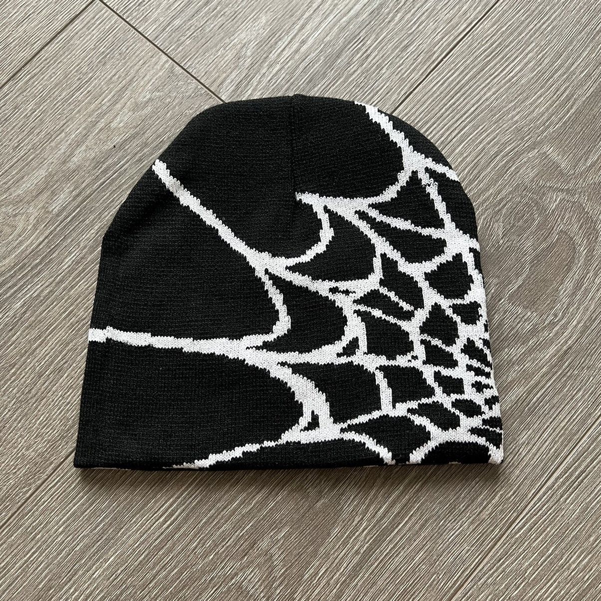 Japanese Brand × Vintage 🕸️Spider Web Beanie Hat y2k Size ONE SIZE - 2 Thumbnail