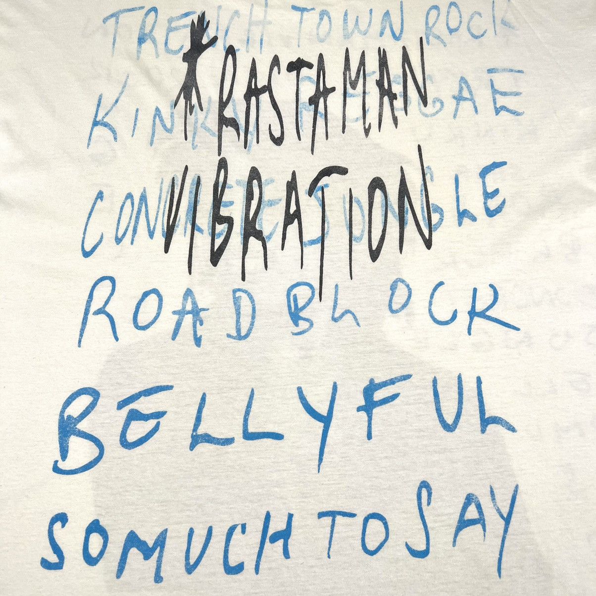 Bob Marley Vintage 1995 Bob Marley ‘Rastaman Vibration’ Trashed T Shirt Size US XL / EU 56 / 4 - 10 Thumbnail