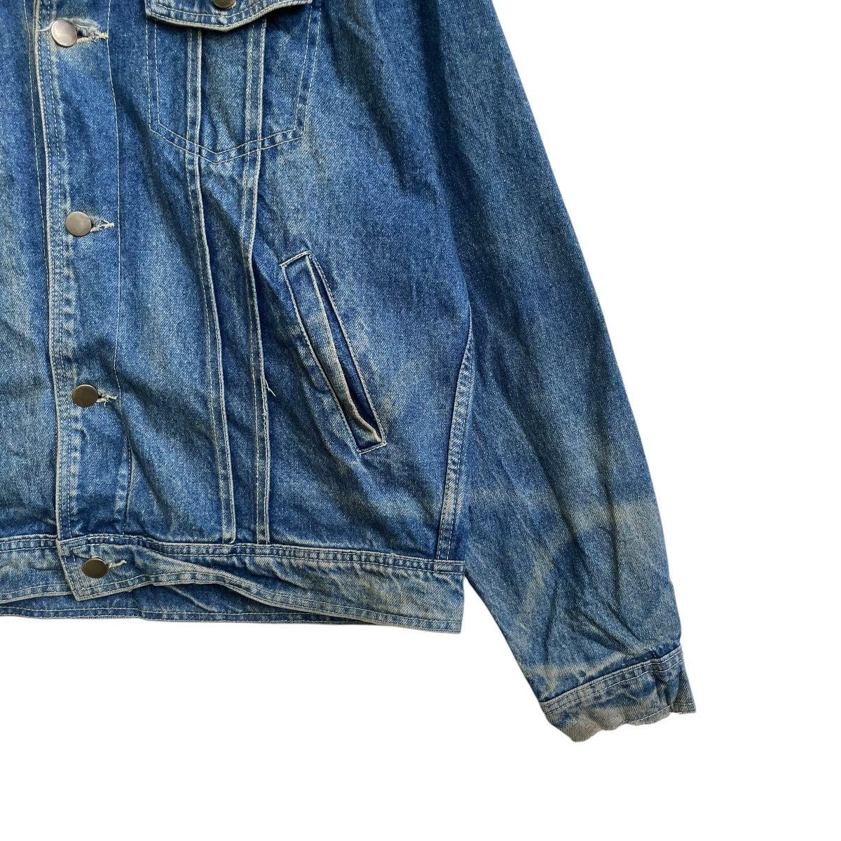 Japanese Brand × Vintage 💥Vintage 90s Shootle Denim Trucker Jacket Size US L / EU 52-54 / 3 - 6 Thumbnail