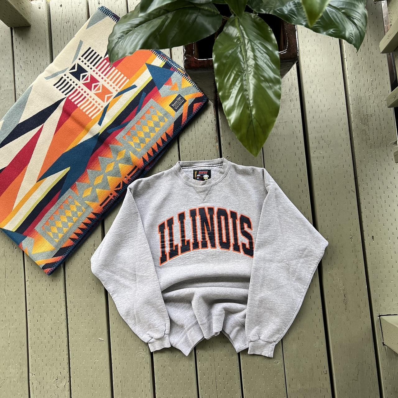 Soffe Vintage University Of Illinois Fighting Crewneck Sweatshirt Size US XL / EU 56 / 4 - 2 Thumbnail