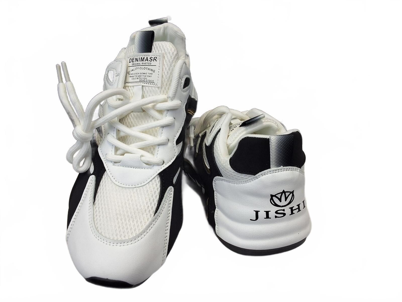Other Jishi Stylish Black & White Athletic Sneakers - EU Size 39 Size ONE SIZE - 1 Thumbnail