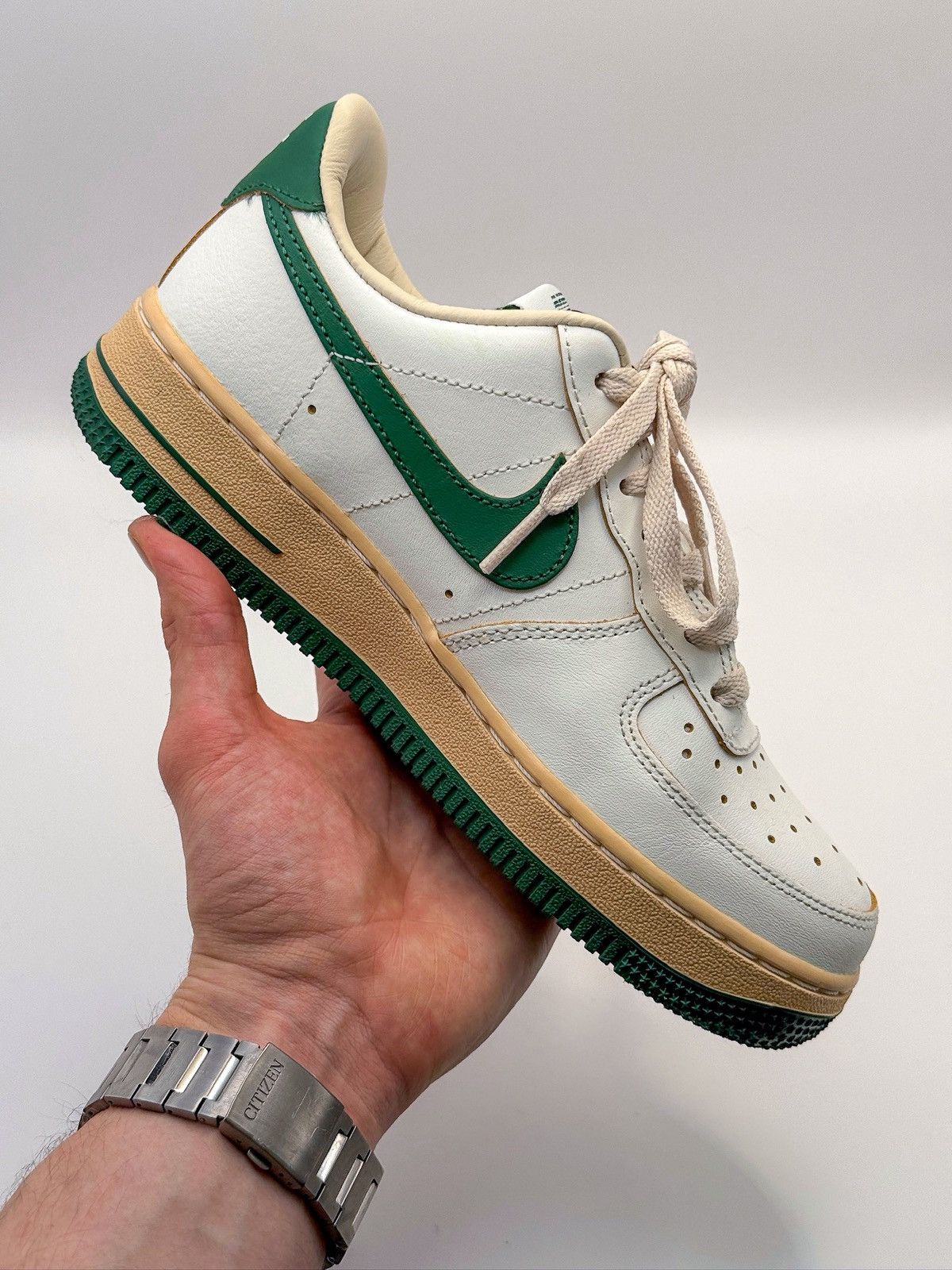 Nike Nike Air Force 1 Low '07 Vintage "White Gorge Green" Size US 6 / EU 39 - 5 Thumbnail