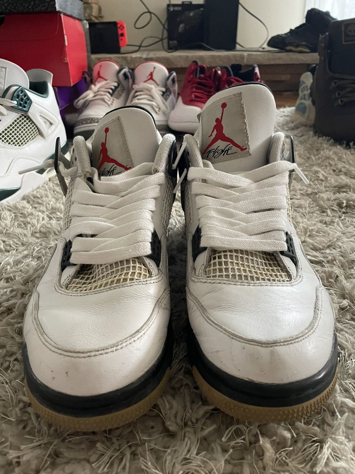 Jordan Brand Jordan 4 White Cement 2016 Size US 10 / EU 43 - 4 Thumbnail