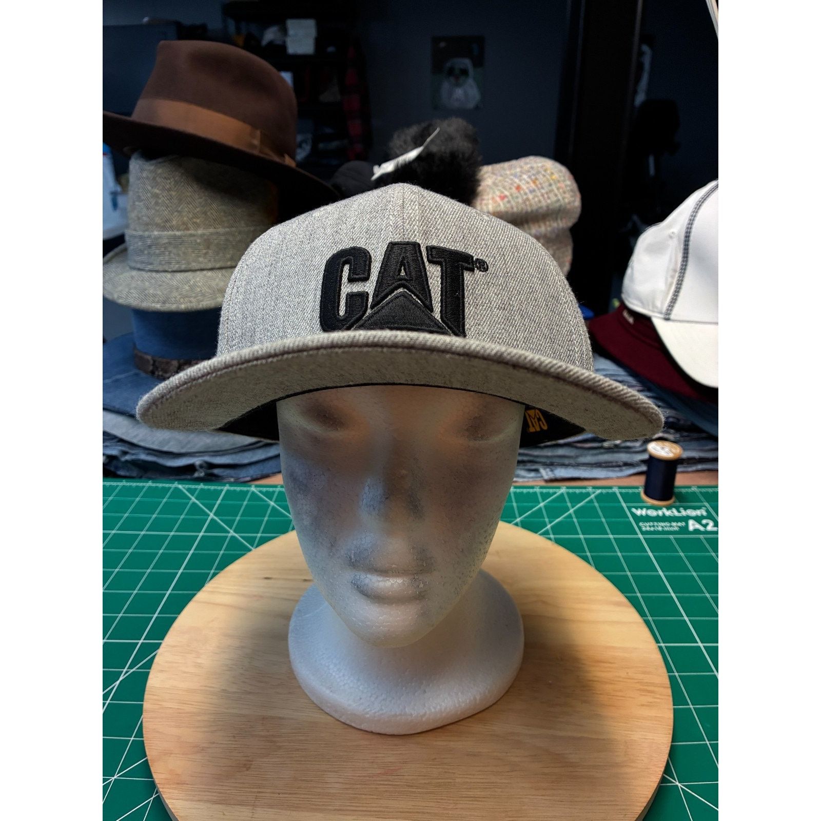 Caterpillar CAT Caterpillar Logo Wool Blend Fitted Hat – Size S Size ONE SIZE - 6 Thumbnail