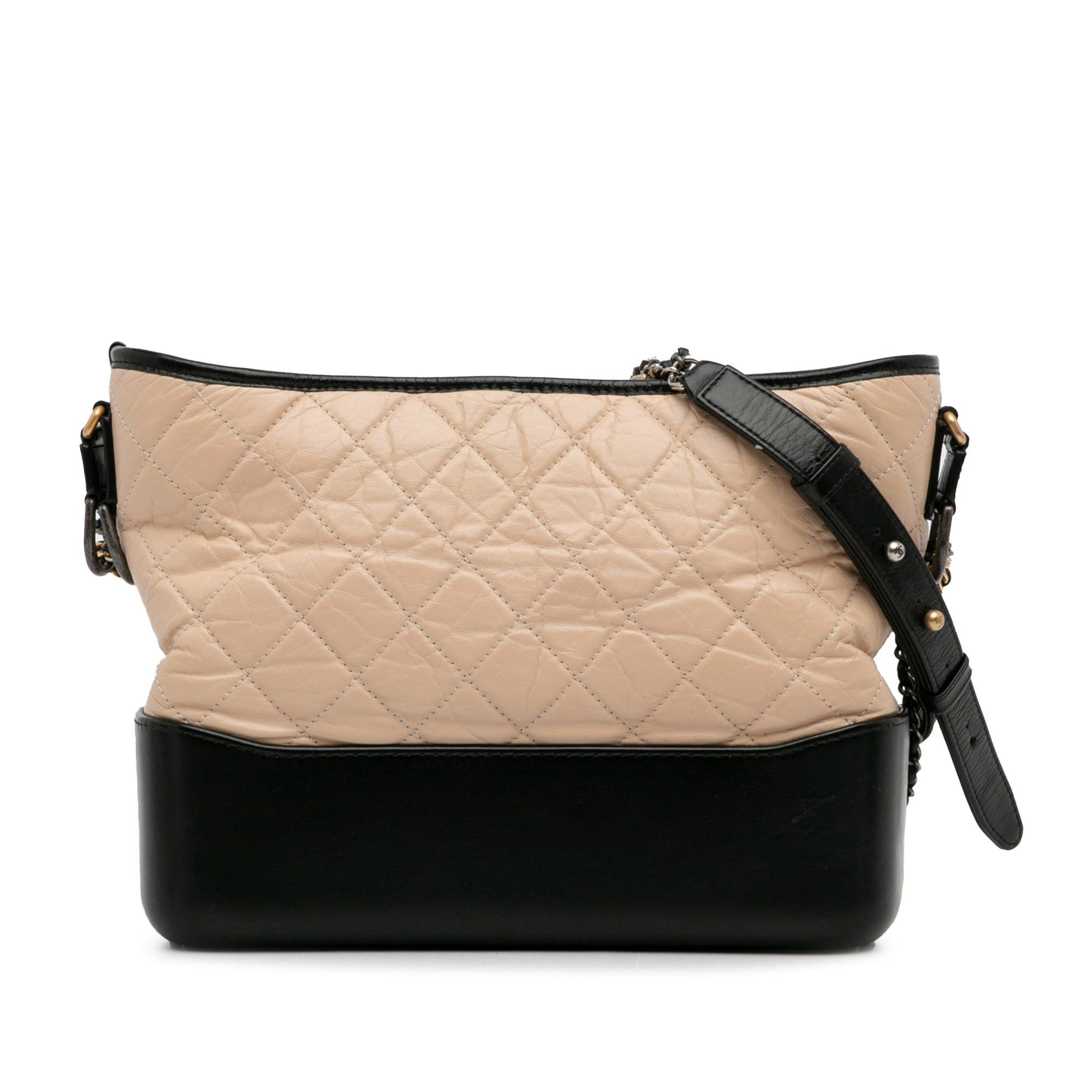 Chanel Chanel Medium Bicolor Lambskin Gabrielle Crossbody Brown Size ONE SIZE - 1 Thumbnail