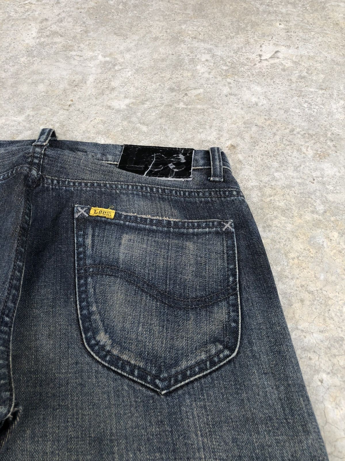 If Six Was Nine Japanese Lee Flared Jeans Distressed Denim Size US 32 / EU 48 - 15 Thumbnail