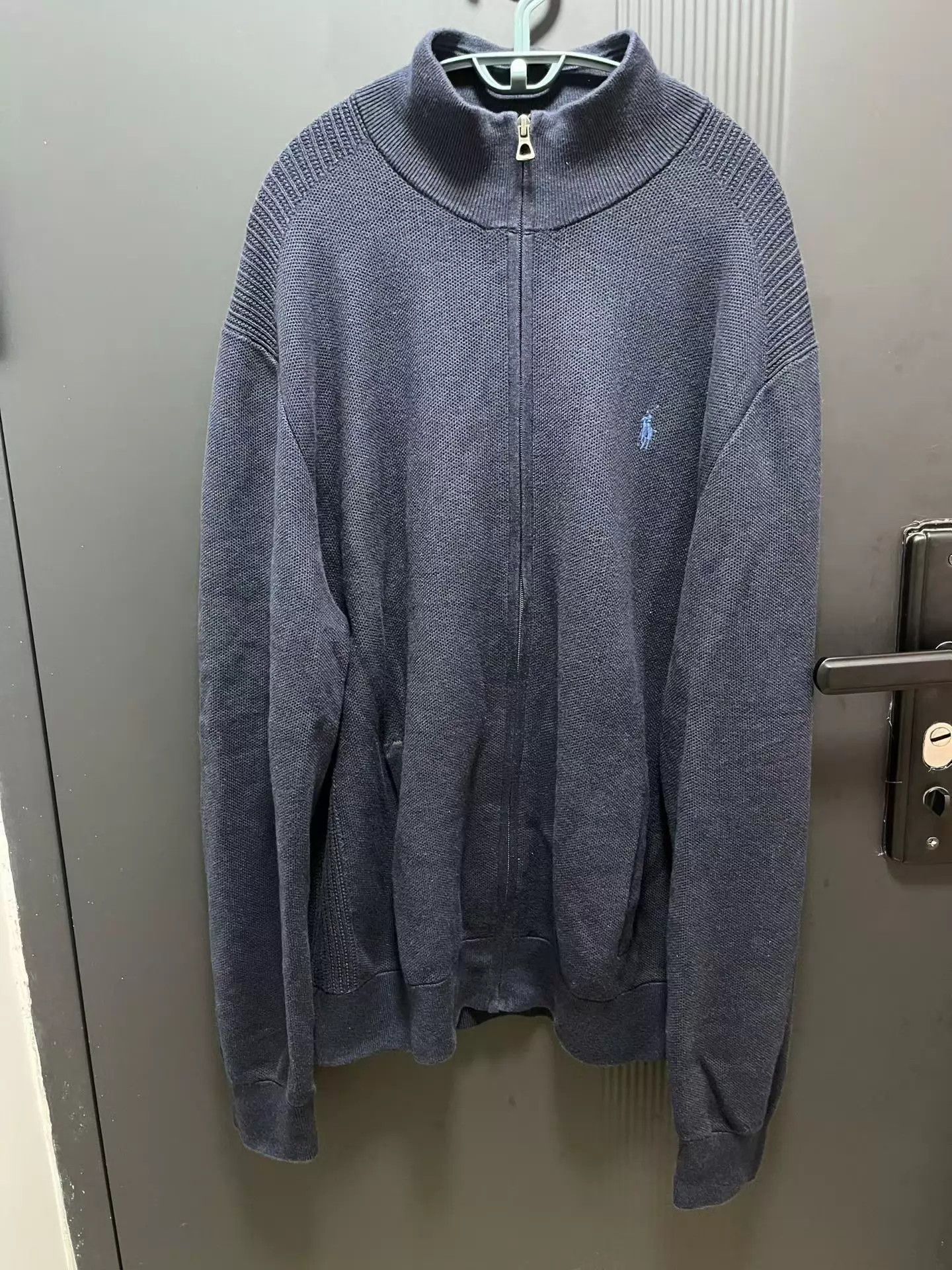 Polo Ralph Lauren Polo RL Navy Blue Zip Cardigan XL Worn Once Size US XL / EU 56 / 4 - 1 Thumbnail