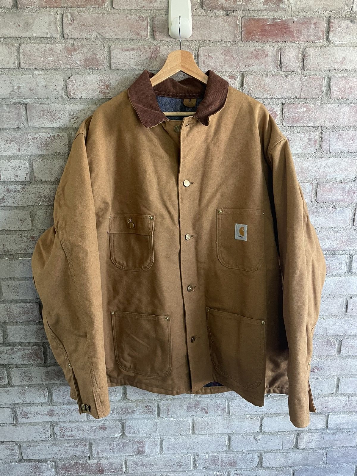 Vintage 80s/90s Carhartt Blanket Lined Coat Canvas Chore
