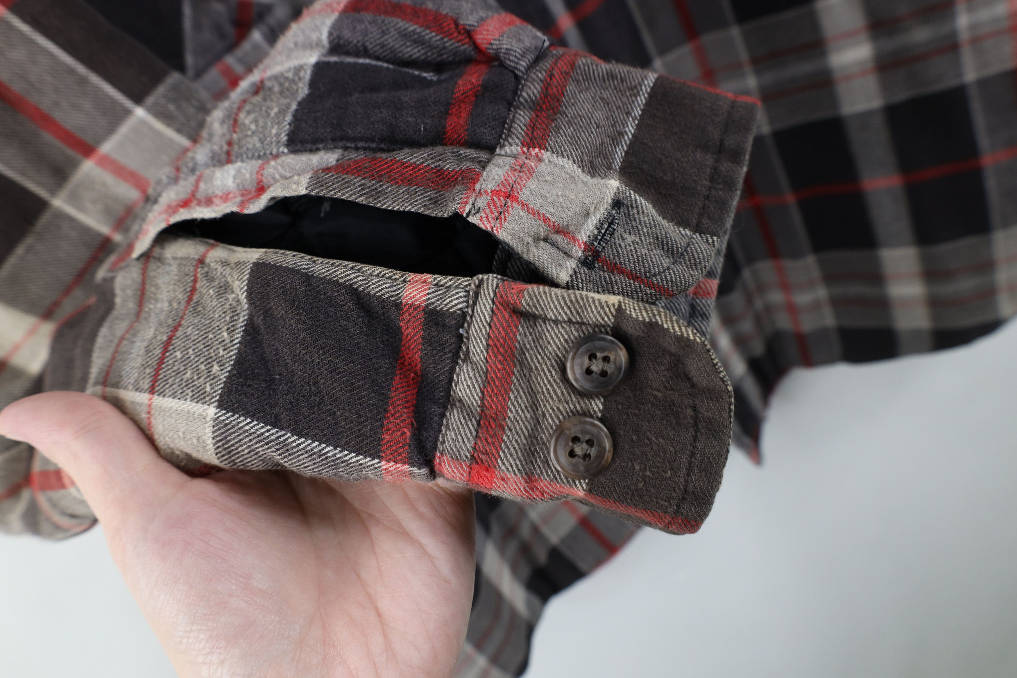 Vintage Vintage 90s Streetwear Flannel Button Shirt Jacket Jac Shirt Size US XXL / EU 58 / 5 - 6 Thumbnail