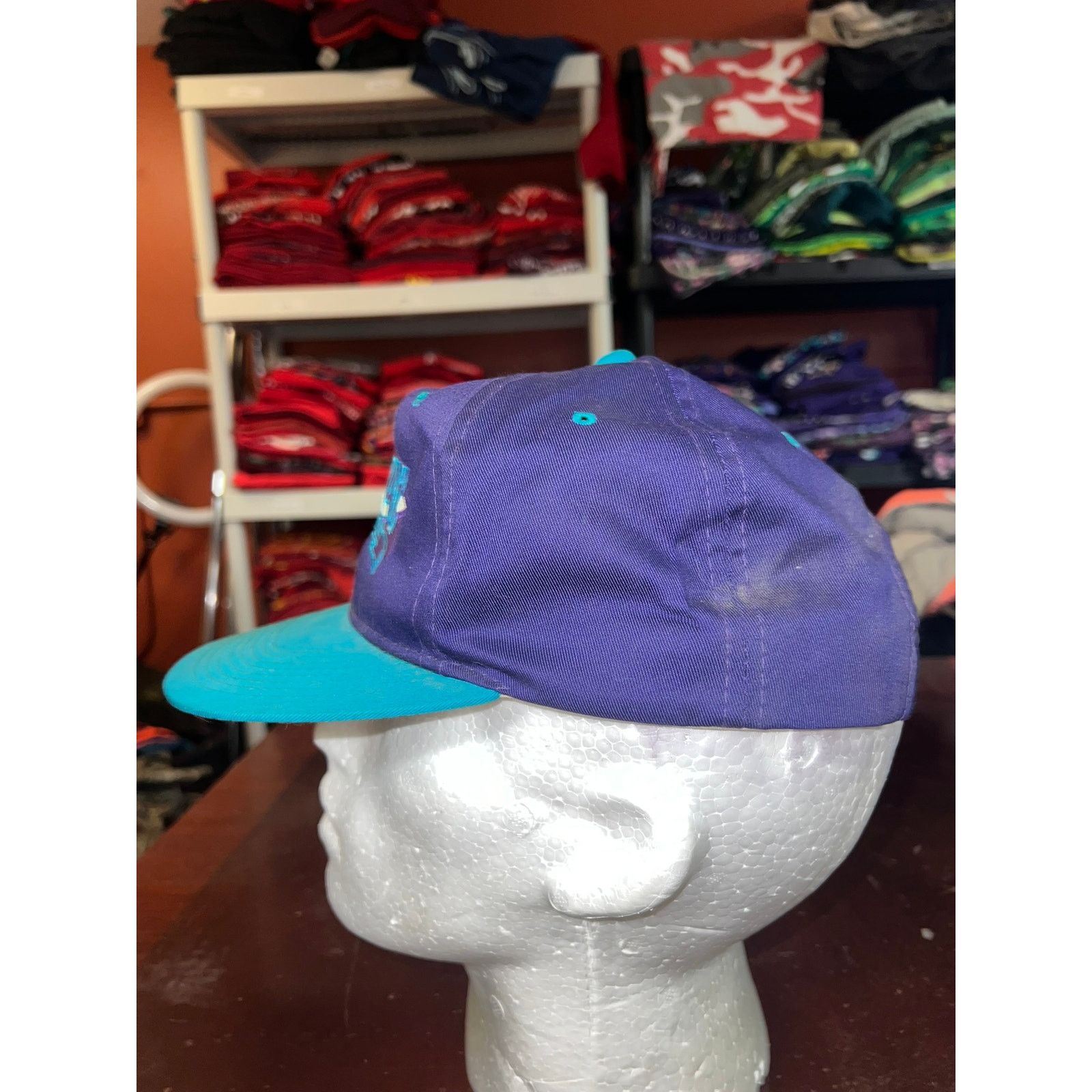 Vintage Vintage John Elway hat Dealership Truck Purple Snapback Worn Size ONE SIZE - 4 Thumbnail