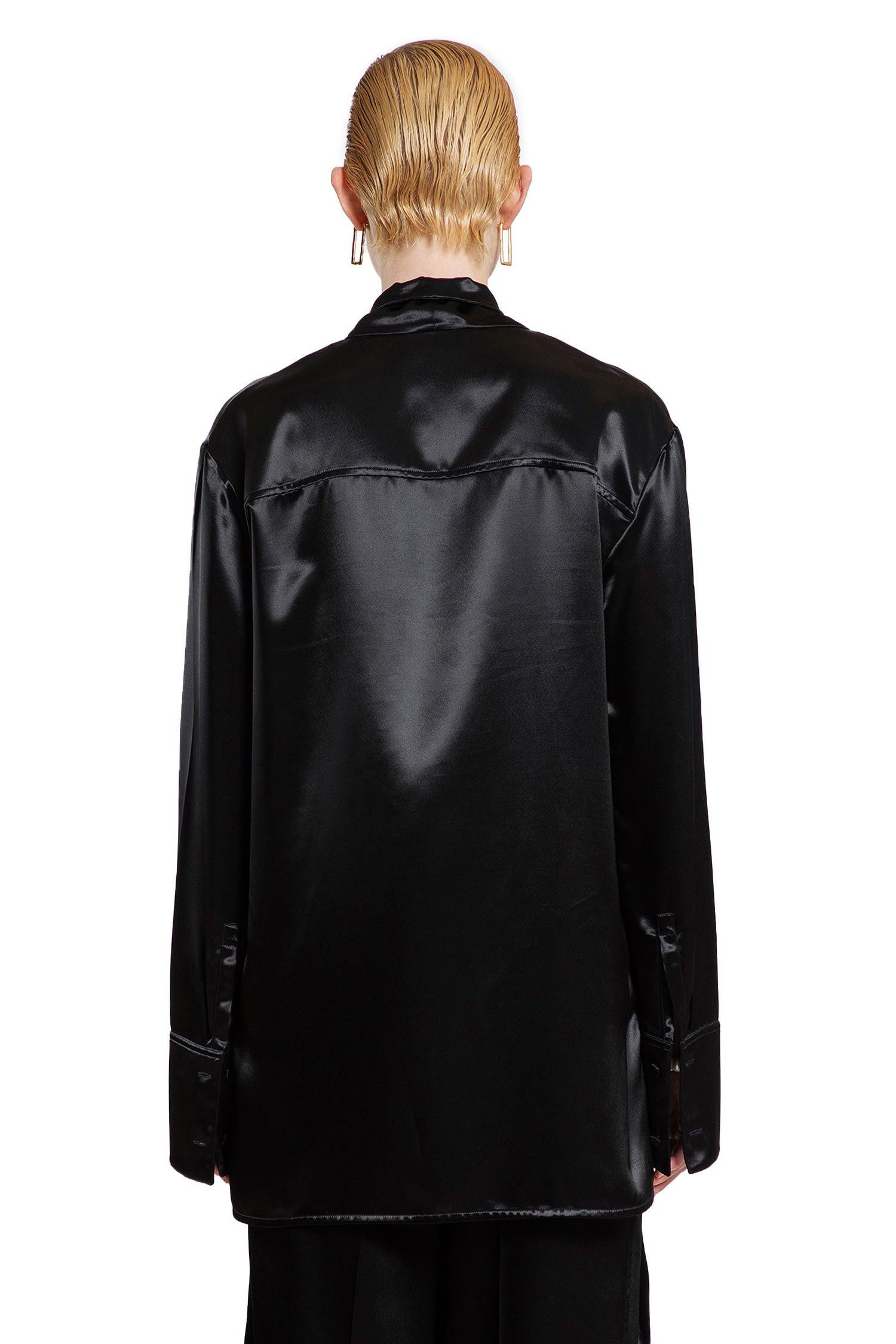 Jil Sander o1y1025 Blouse in Black Size S / US 4 / IT 40 - 4 Thumbnail