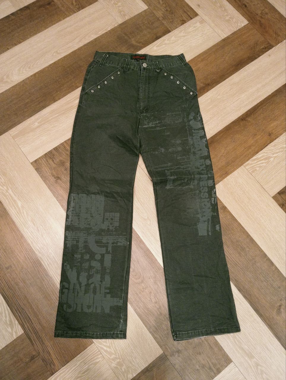 Japanese Brand VINTAGE CLASH AHEAD JAPAN PANTS Size US 29 - 1 Thumbnail