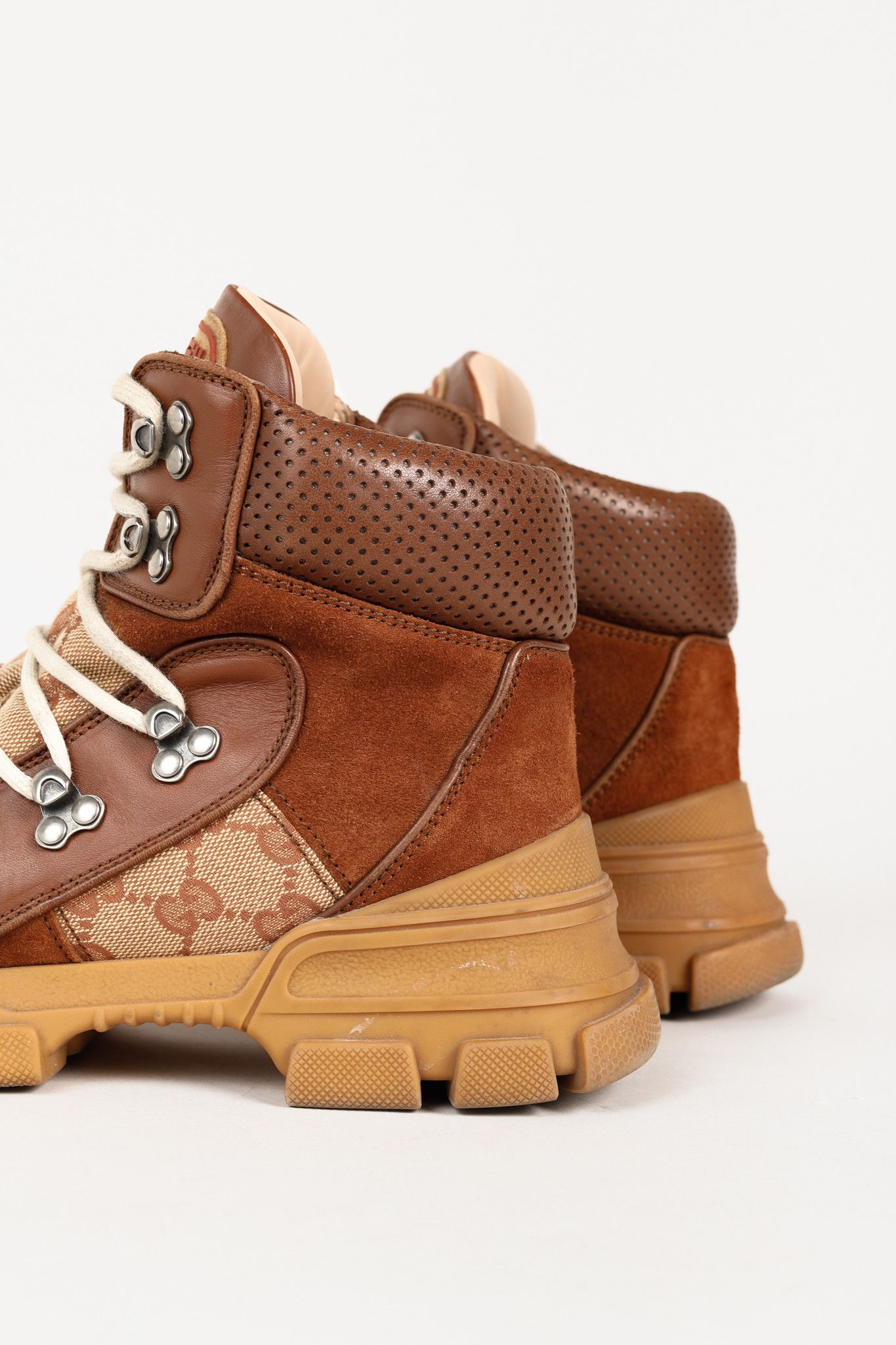 Gucci Gucci Flashtrek Monogram & Suede Hiking Sneakers Size US 8.5 / IT 38.5 - 9 Thumbnail