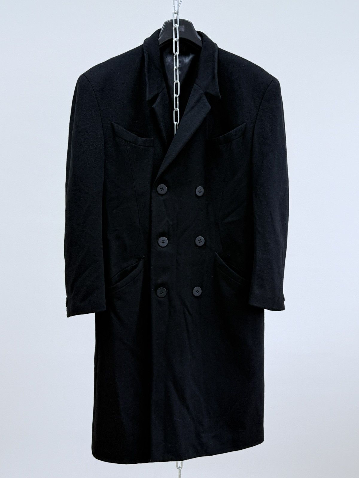 Thierry Mugler Vintage Thierry Mugler Wool Double Breasted Coat Size US XL / EU 56 / 4 - 2 Thumbnail