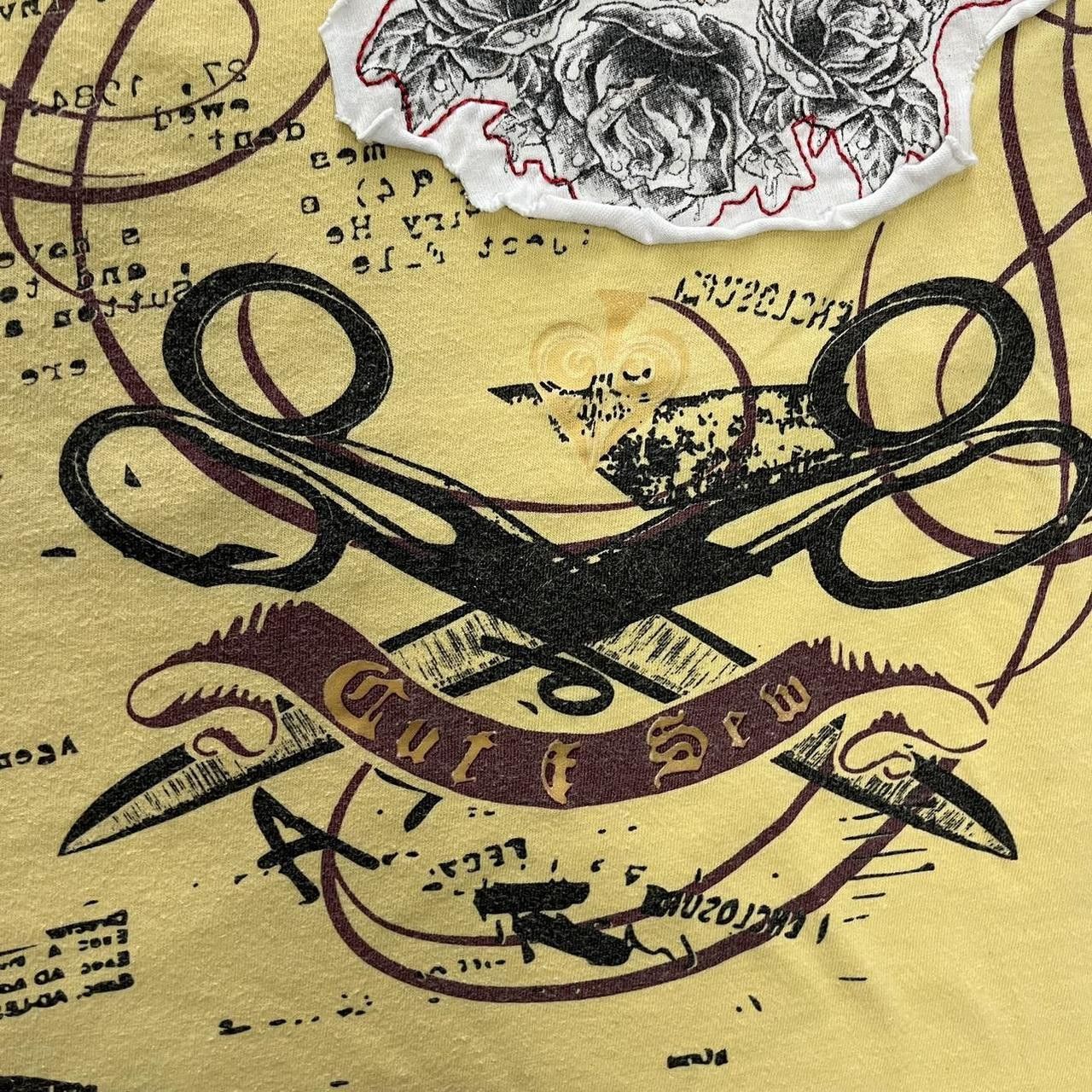 Ecko Unltd. Y2K Marc Ecko Cut & Sewn Winged Skull Yellow Graphic T shirt Size US XL / EU 56 / 4 - 5 Thumbnail