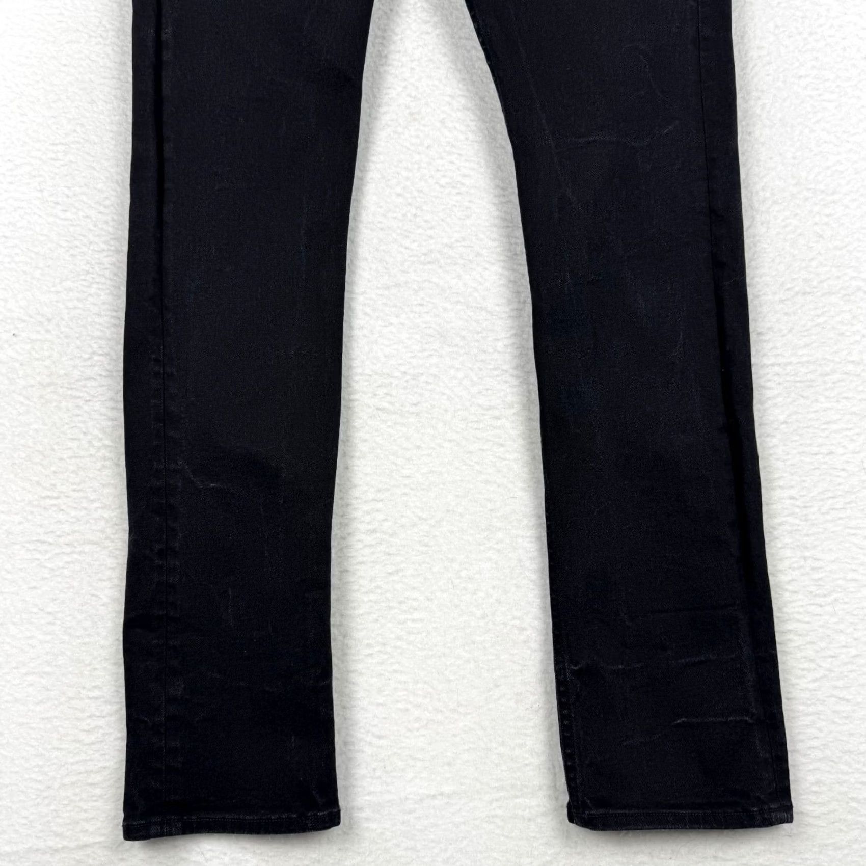 Allsaints ALLSAINTS Jeans Skinny Distressed Black Denim 33 Waist 30 Inseam Slim Cotton Mens Jeans 5-Pocket Stretch Vintage No Size US 33 - 3 Thumbnail