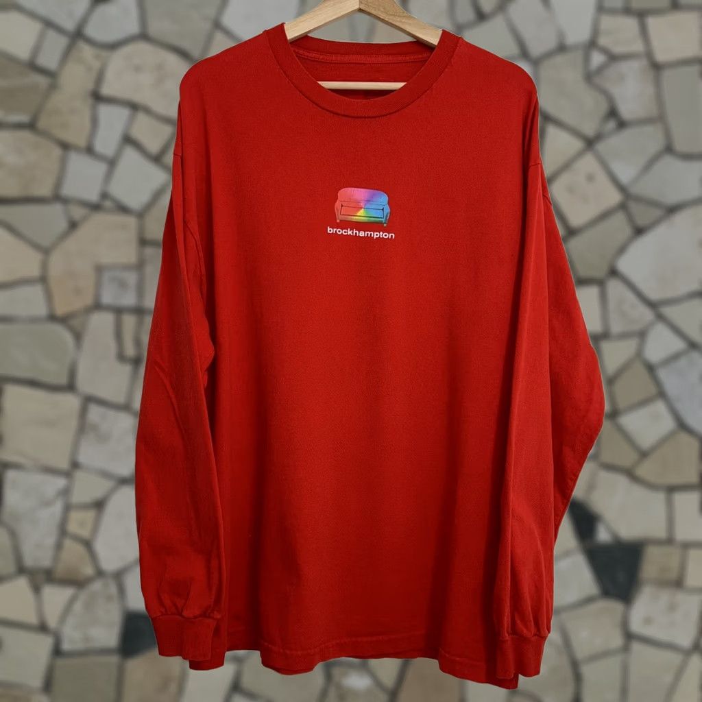 Brockhampton Brockhampton Distressed Iridescence Tee Red T-Shirt Short Sleeve XL Men Graphic Print Band Merch 100% Cotton Crew Neck Size US XL / EU 56 / 4 - 1 Thumbnail