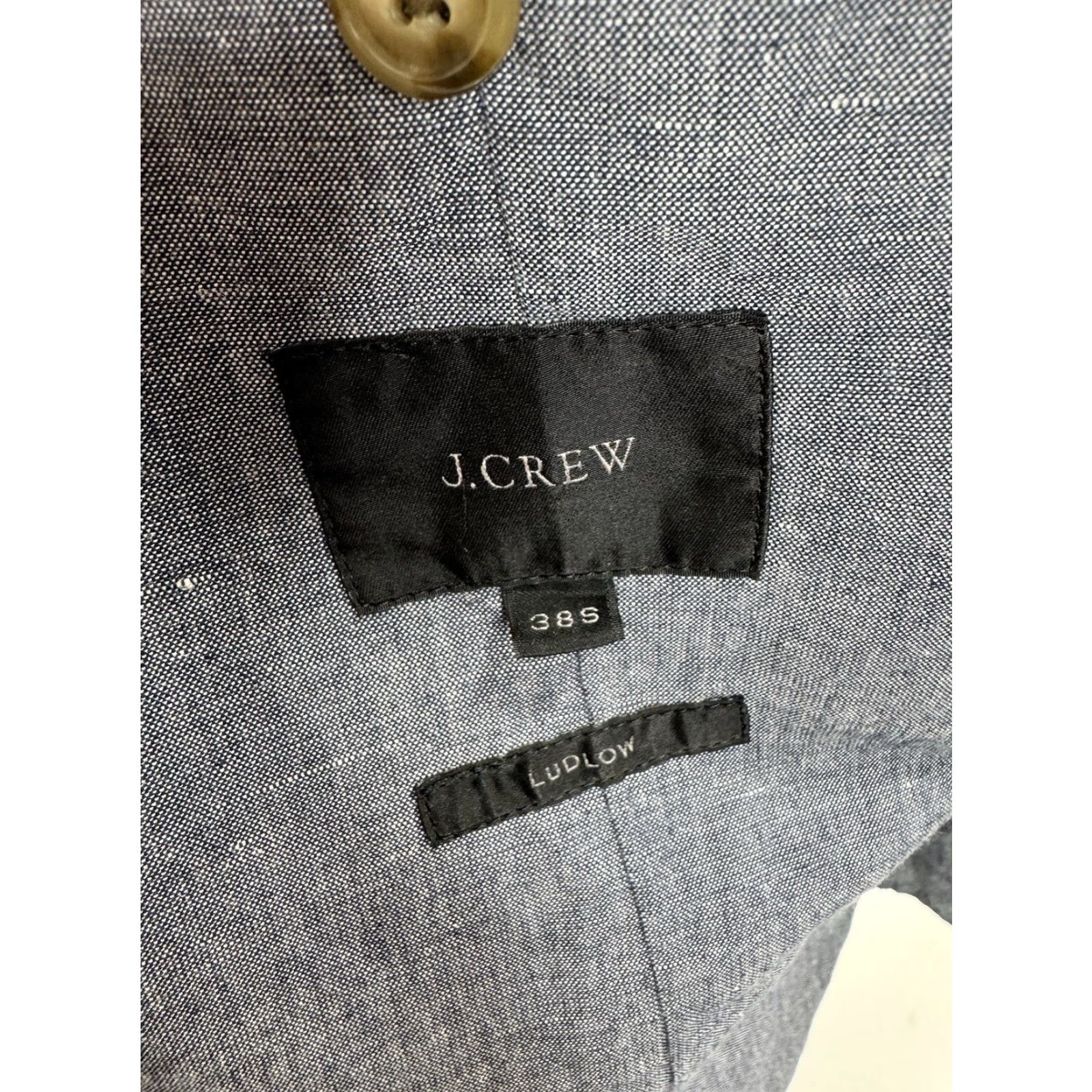 J.Crew J. Crew Blazer LINEN BLEND Ludlow Unstructured Mens 38 SHORT Jacket Grayish Blue Size US 38 / EU 54 - 7 Thumbnail