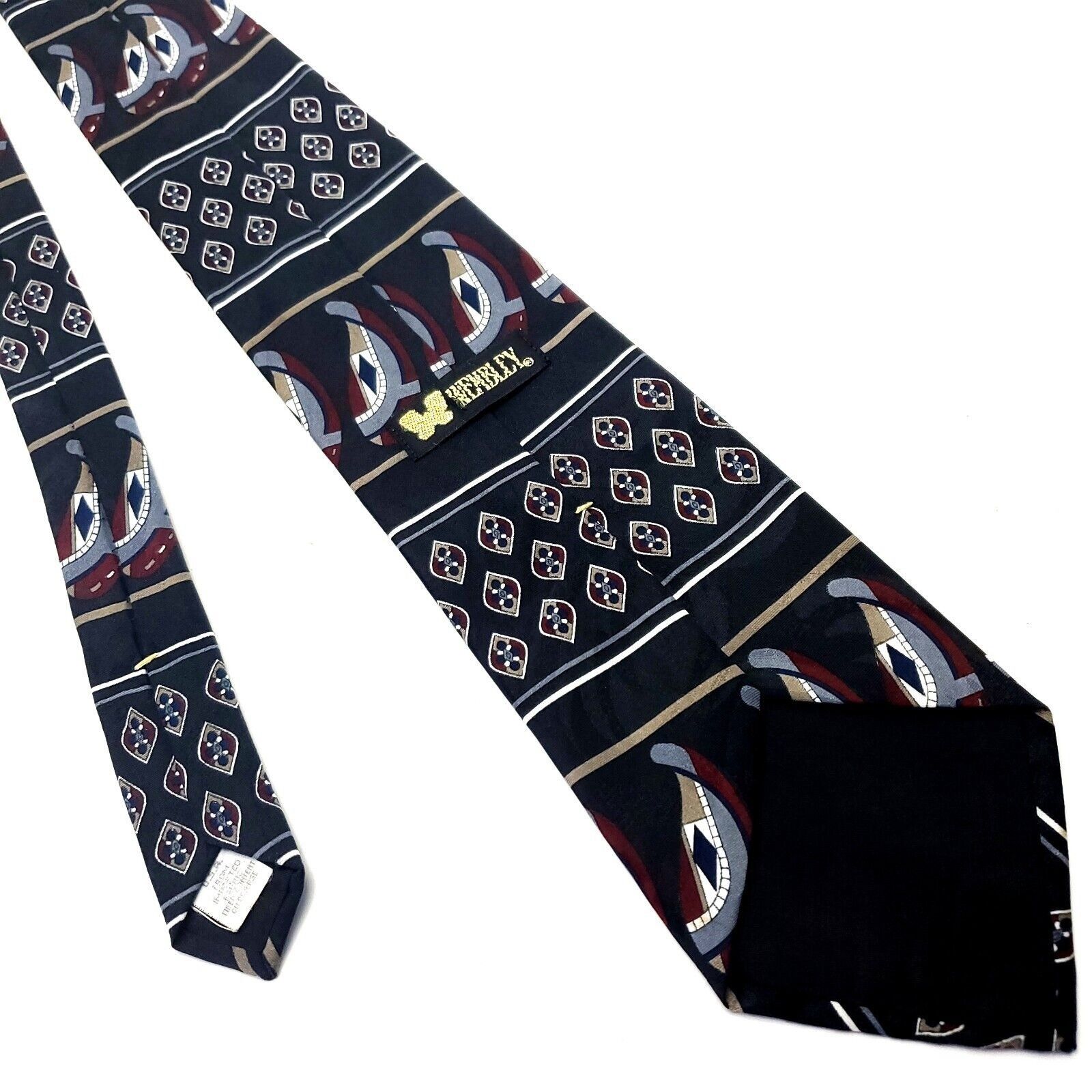 Other Wembley Black Silk Tie Woven Graphic Size ONE SIZE - 3 Thumbnail