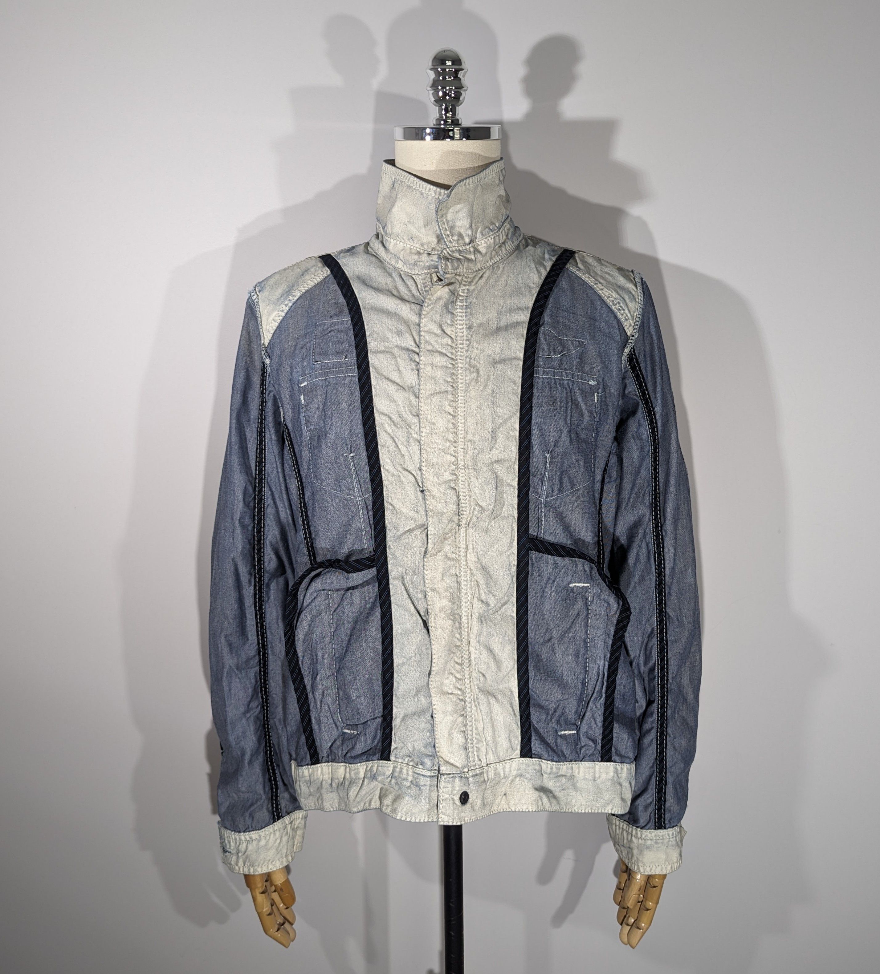 Other Roberto Geissini Monaco Denim Jacket With Crosses Very Rare Size US M / EU 48-50 / 2 - 19 Thumbnail