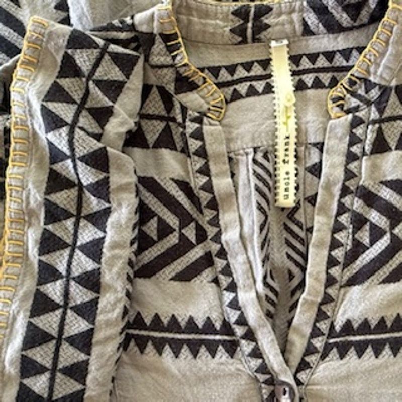 Other Uncle Frank Black Gray BOHO Mini Size Small Dress Size S / US 4 / IT 40 - 4 Thumbnail