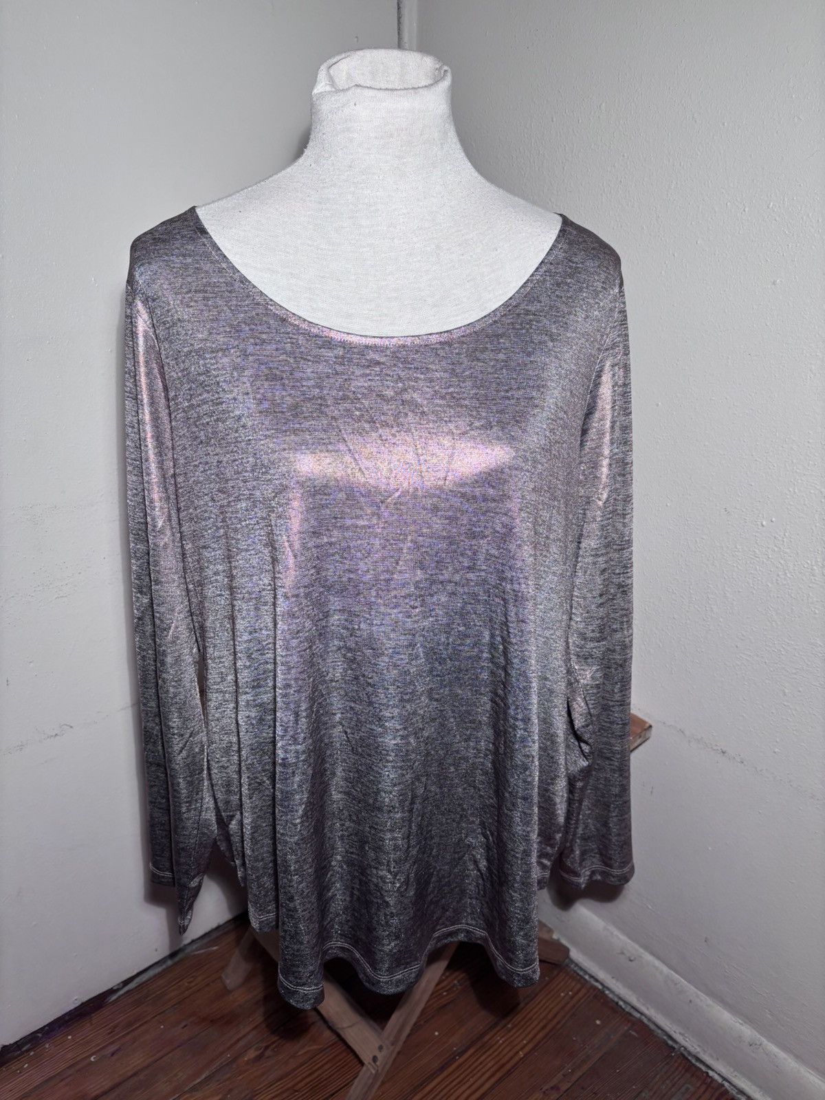 Other G by Giuliana Metallic Gold Top Size XL / US 12-14 / IT 48-50 - 10 Thumbnail