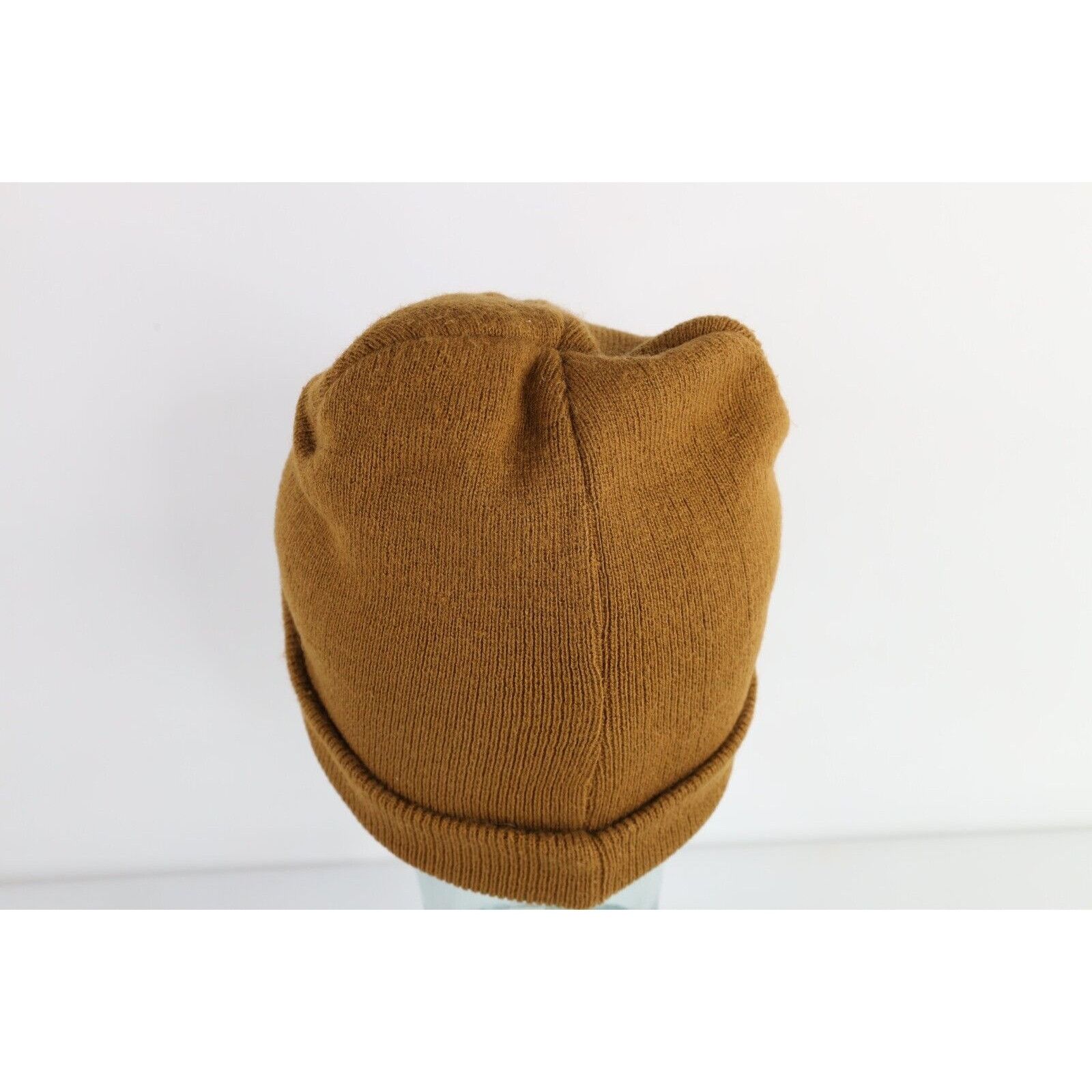 Dickies × Vintage Vintage Dickies Spell Out Box Logo Ribbed Knit Winter Beanie Size ONE SIZE - 4 Thumbnail