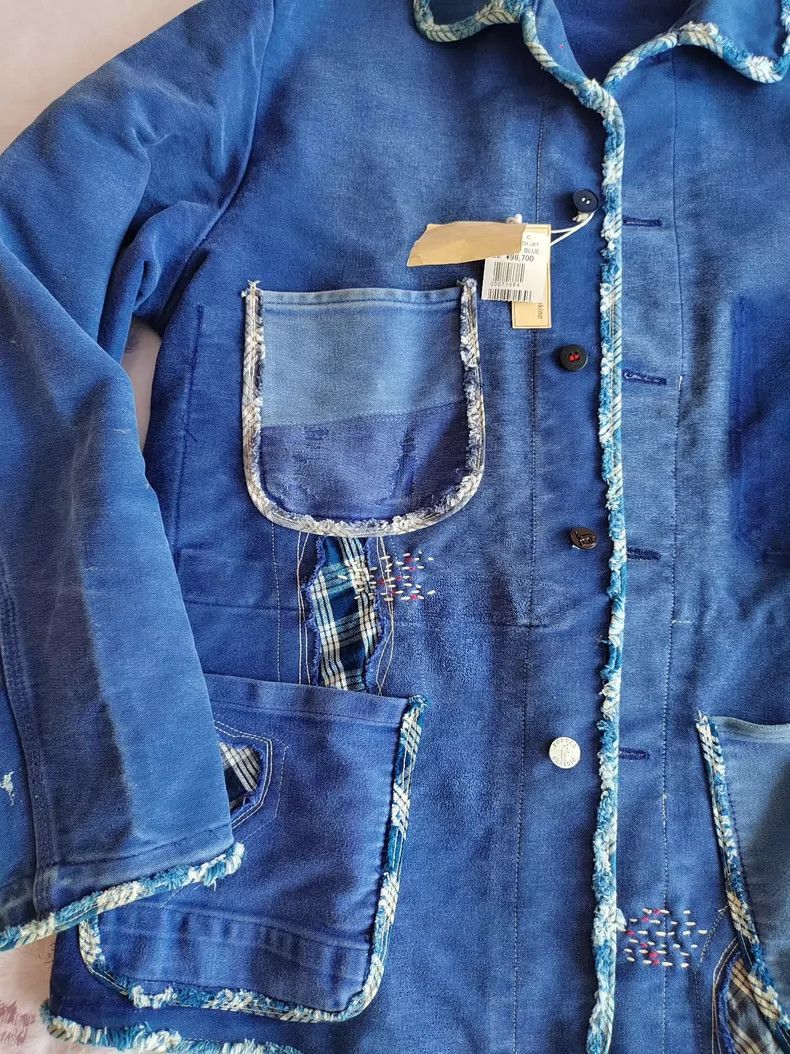 Porter porter Blue Moleskin Work Jacket with Uni Size US M / EU 48-50 / 2 - 5 Thumbnail