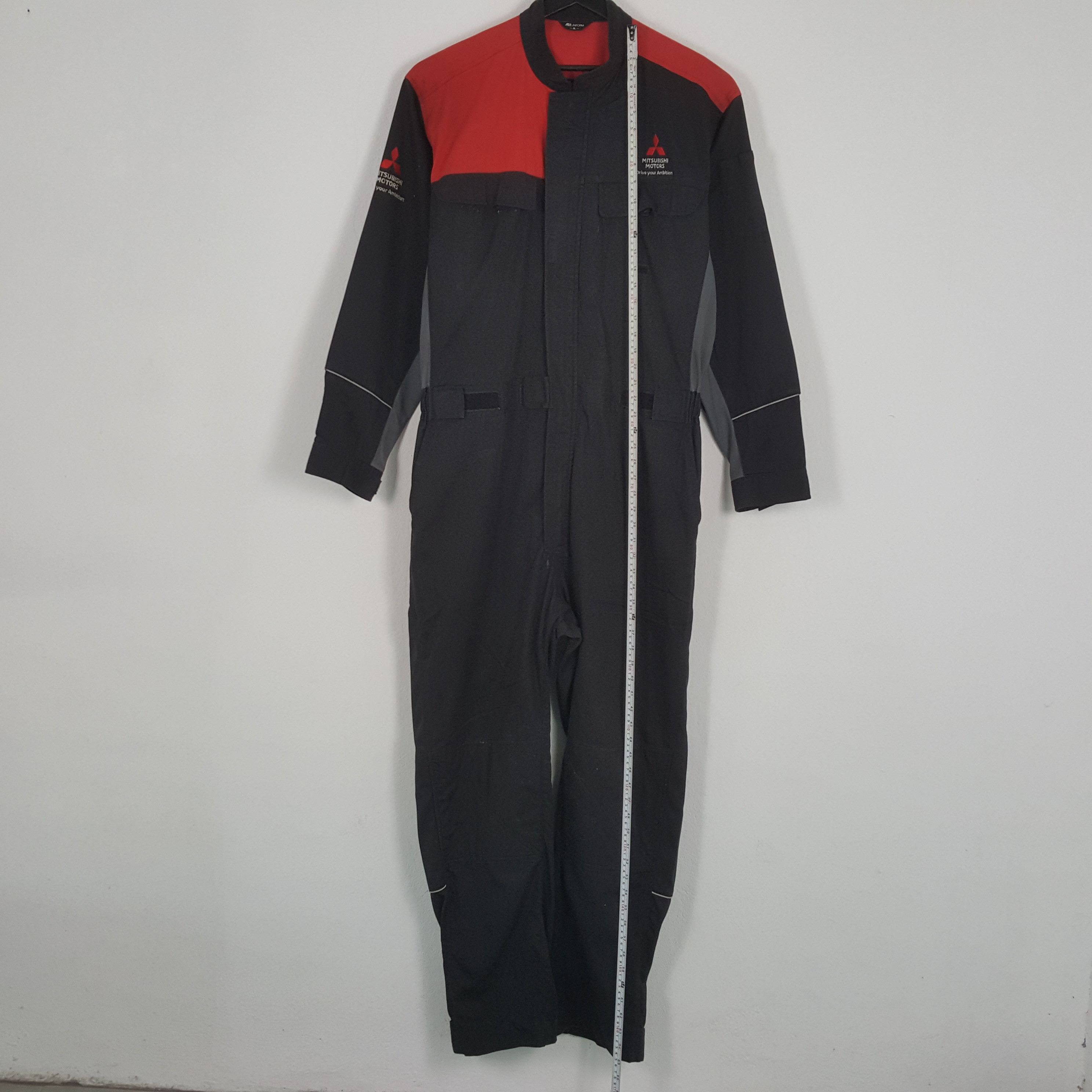 Japanese Brand × Vintage MITSUBISHI MOTOR Racing Workwear Style Coverall Jacket Size US XL / EU 56 / 4 - 7 Thumbnail