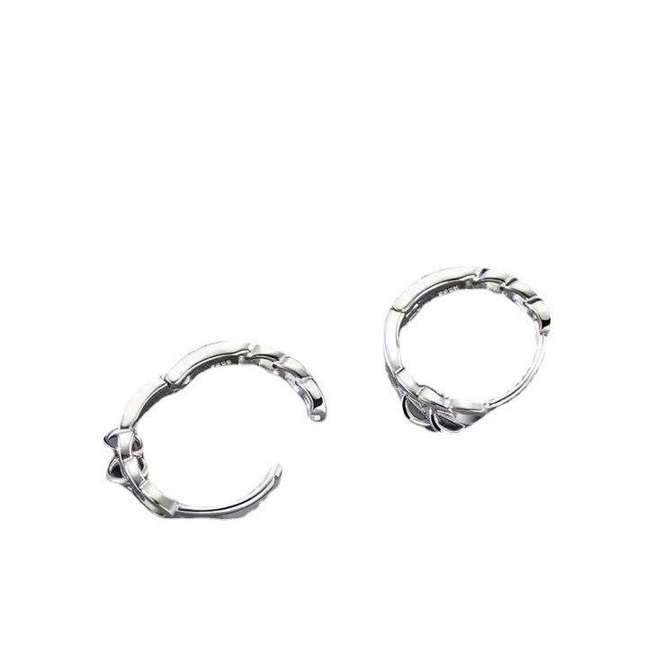 Jewelry × Sterling Silver Matchless Earrings One Pairs Chrome Jewelry Size ONE SIZE - 3 Thumbnail
