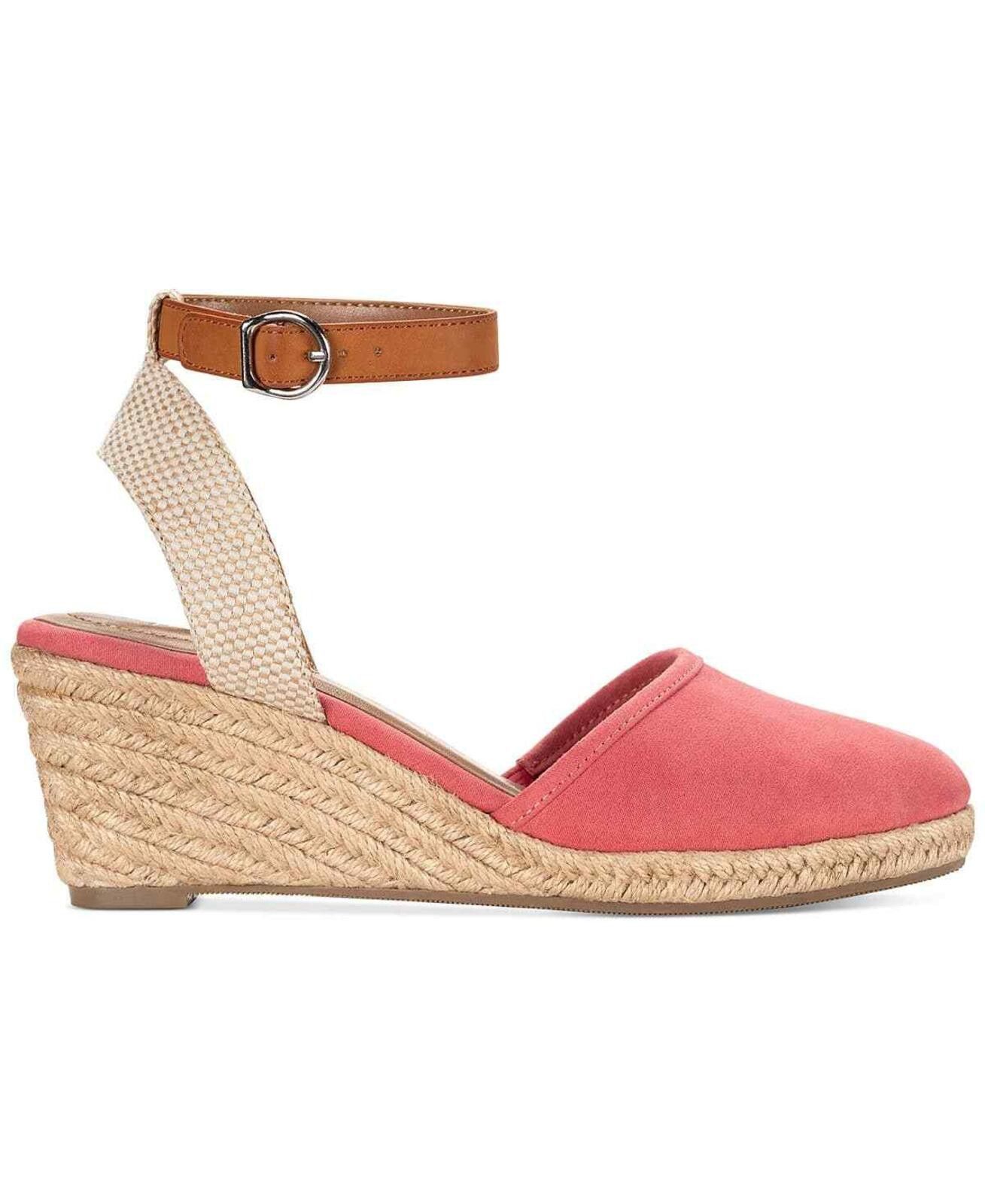 Style & Co Style & Co Pink Mailena Wedge Espadrille Sandals Size US 10.5 / IT 40.5 - 2 Thumbnail
