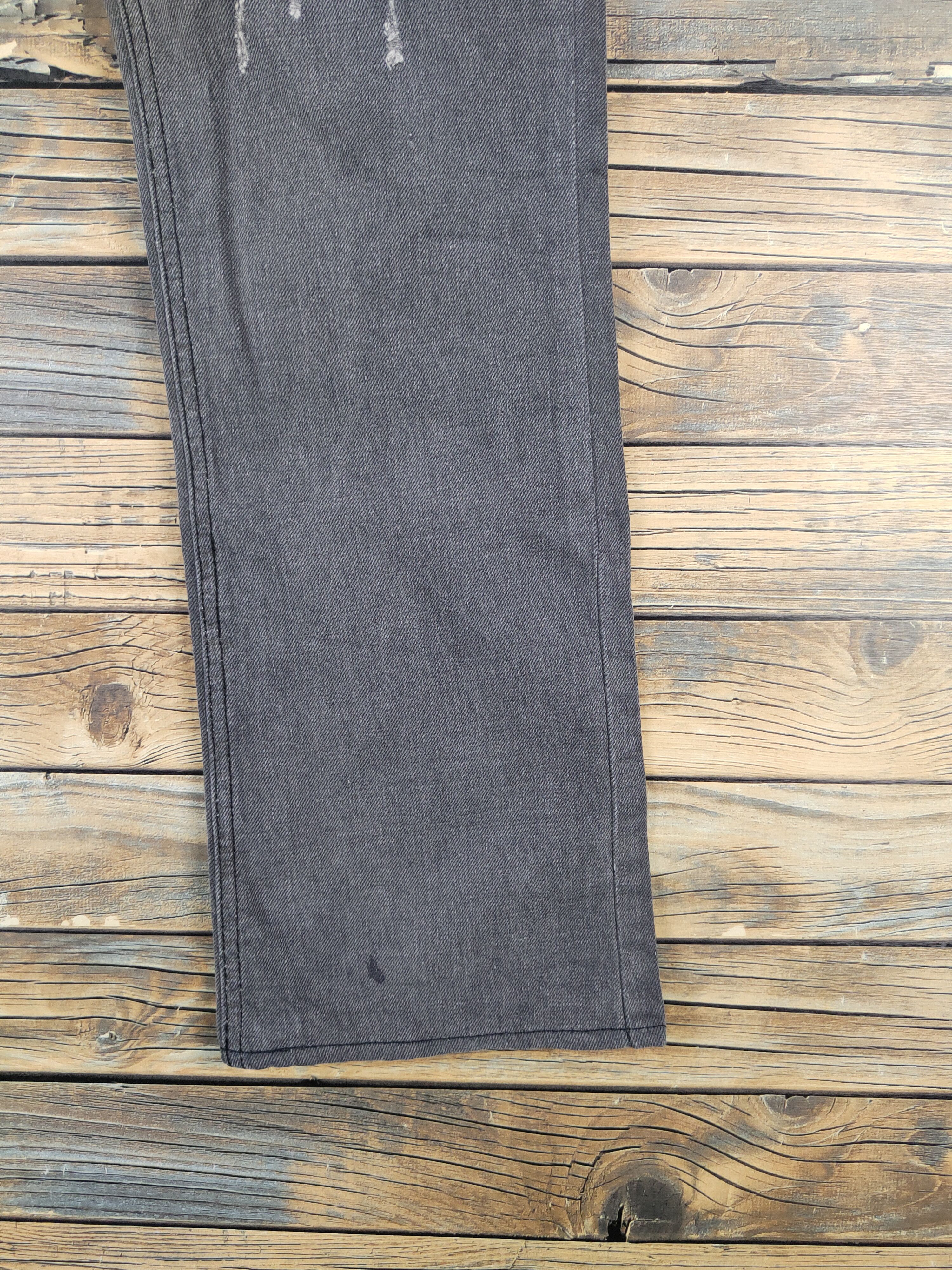 Cheap Monday DL Cheap Monday Black Distressed Ripped denim Jeans #W1481 Size US 32 / EU 48 - 6 Thumbnail