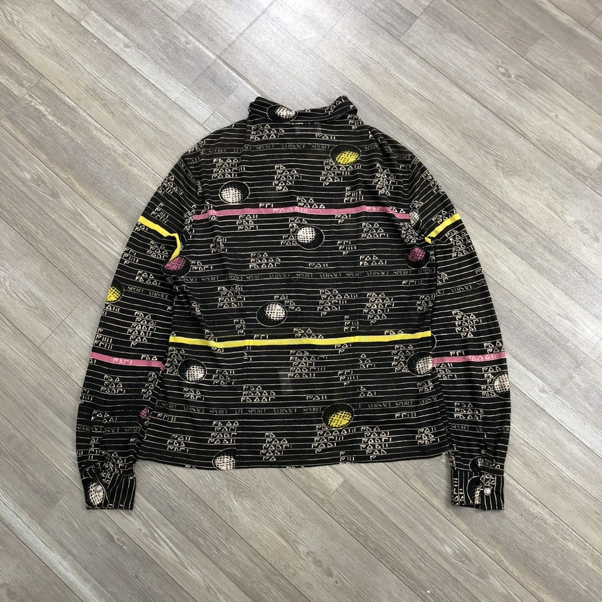 Versace 🇮🇹1990s Vintage Versace Silk Shirt Luxury Italian Designer Size US M / EU 48-50 / 2 - 13 Thumbnail