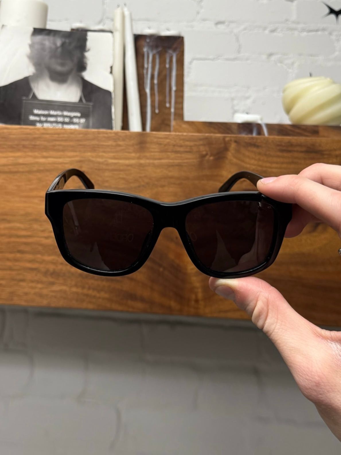 Celine Celine ‘CL40249U’ Black Wayfarer Frame Sunglasses Size ONE SIZE - 3 Thumbnail