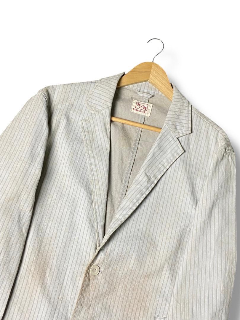 Japanese Brand Vintage RUSH HOUR Stripes Light Blazer (137) Size US XL / EU 56 / 4 - 6 Thumbnail